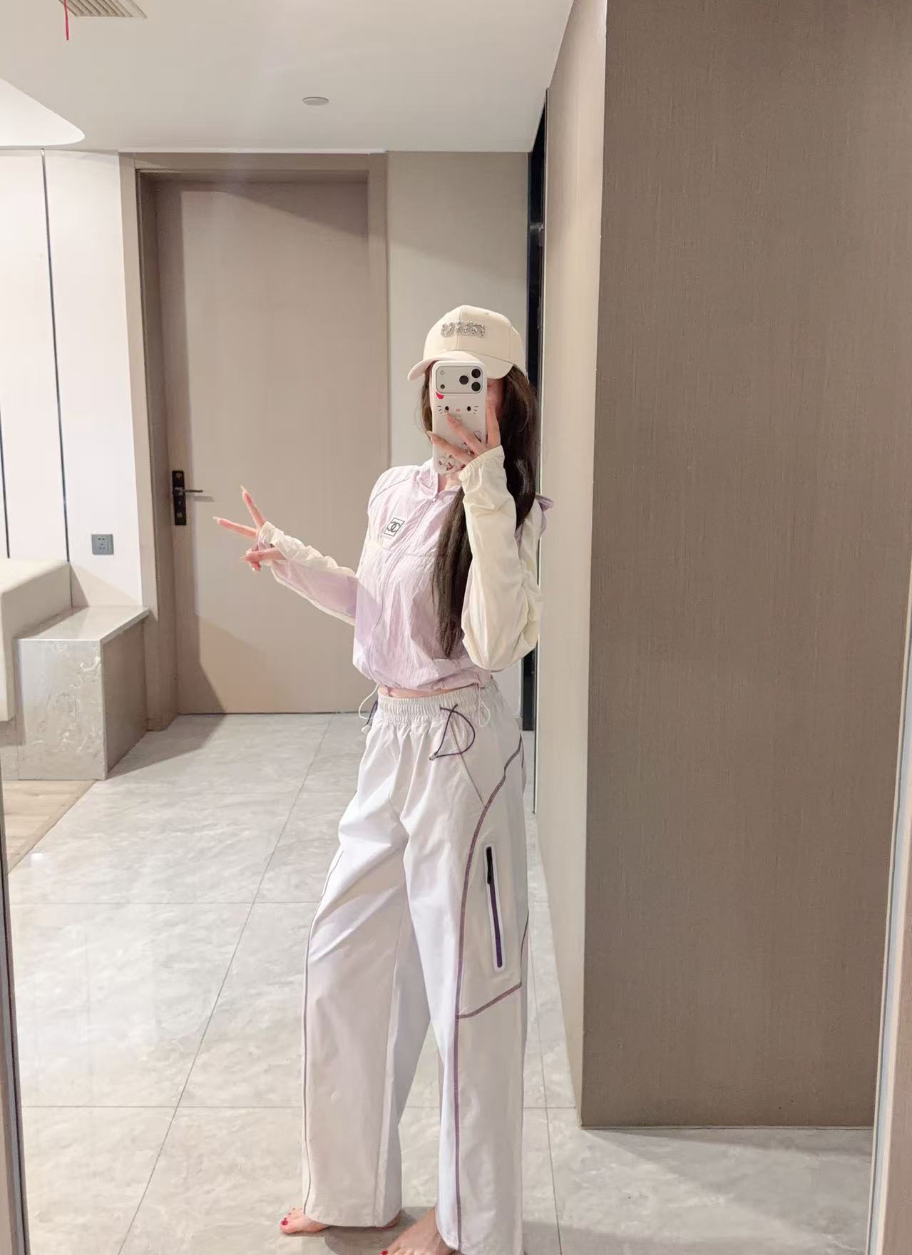 CHANE1 ダブルCカラーブロック日焼け防止ジャケット【50％割引+送料無料】