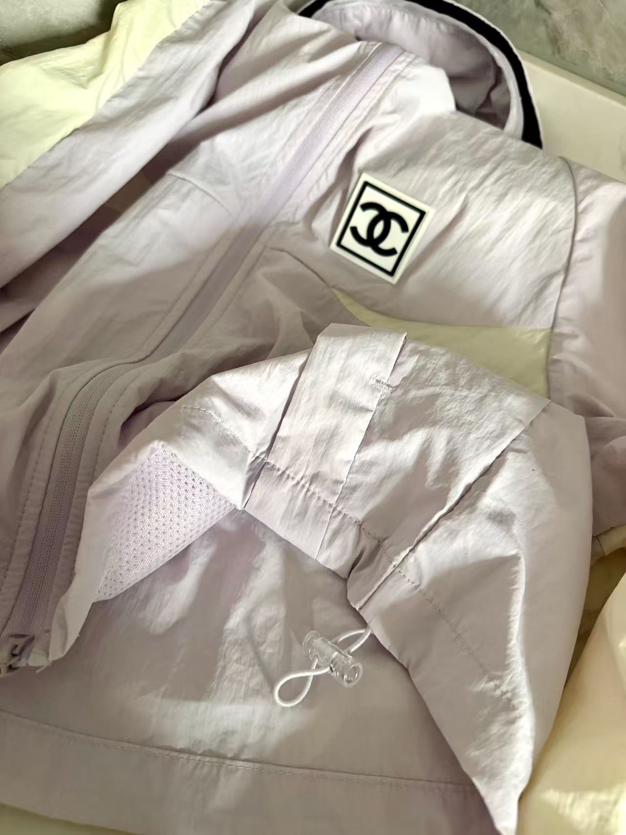 CHANE1 ダブルCカラーブロック日焼け防止ジャケット【50％割引+送料無料】