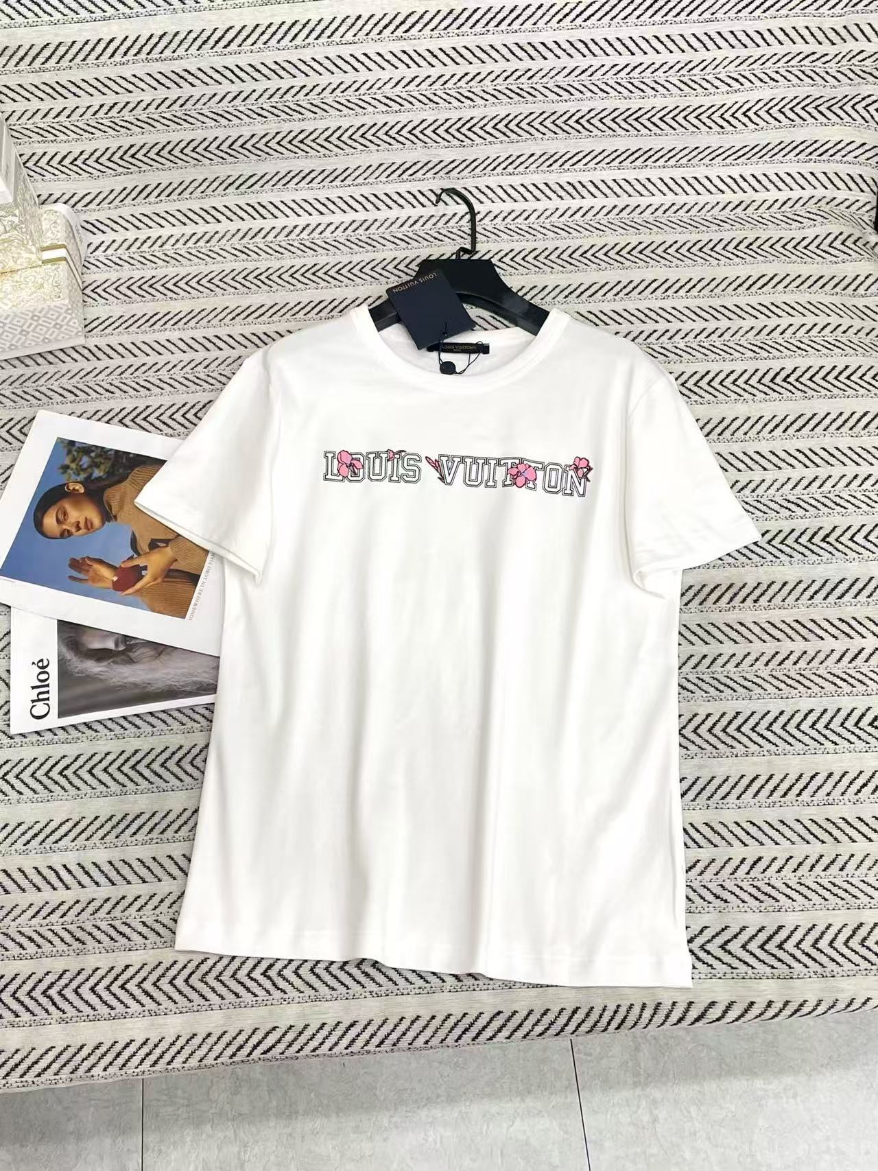 LVプリントレターTシャツ【50％割引+送料無料】