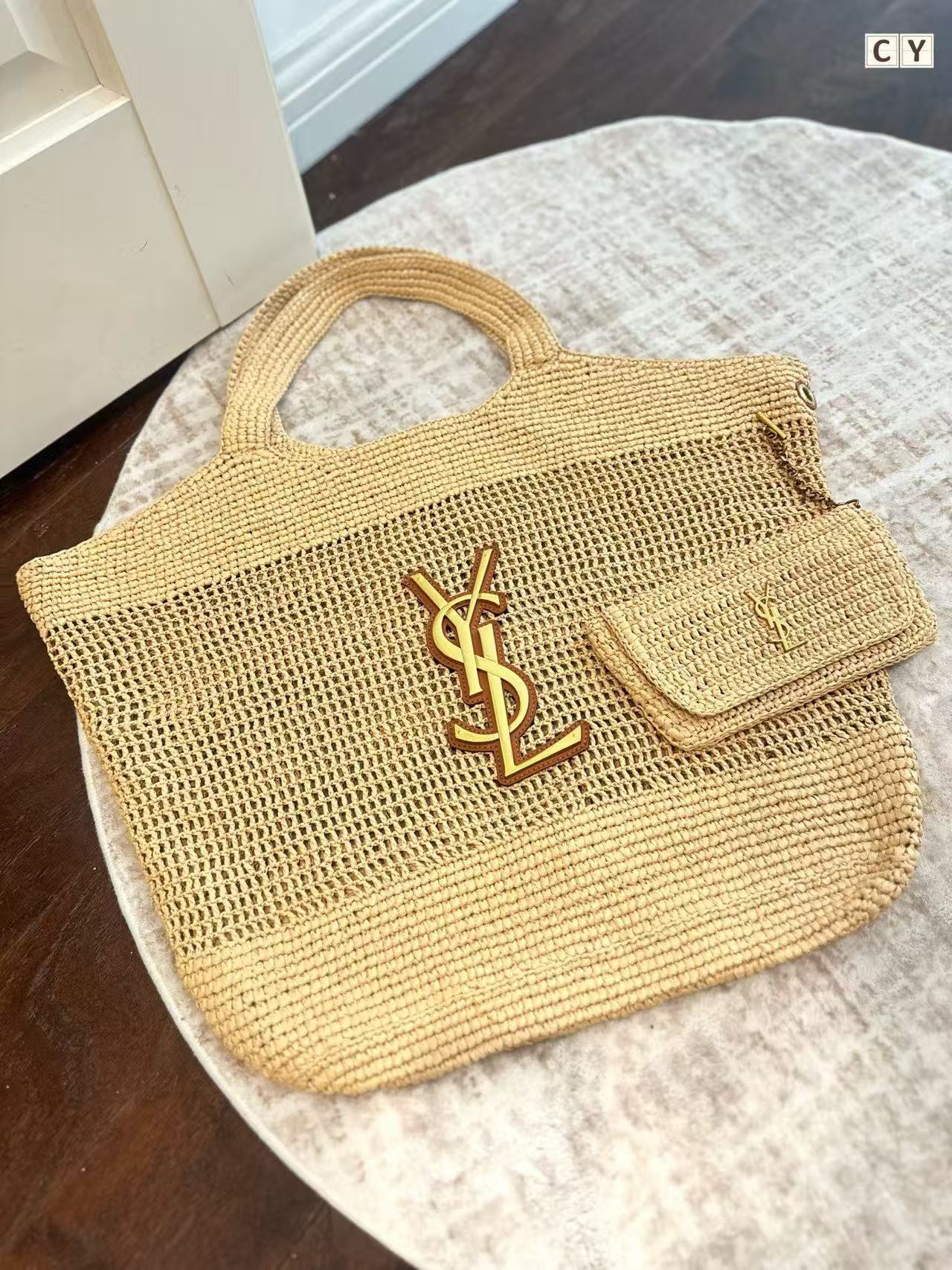 YSL ウーブン ショッピングバッグ【50％割引+送料無料】