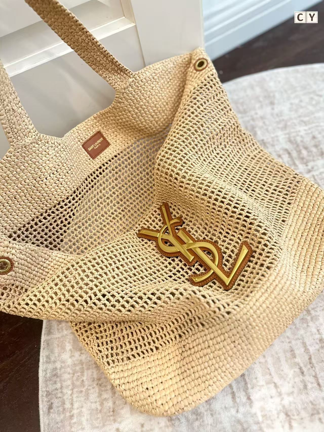 YSL ウーブン ショッピングバッグ【50％割引+送料無料】