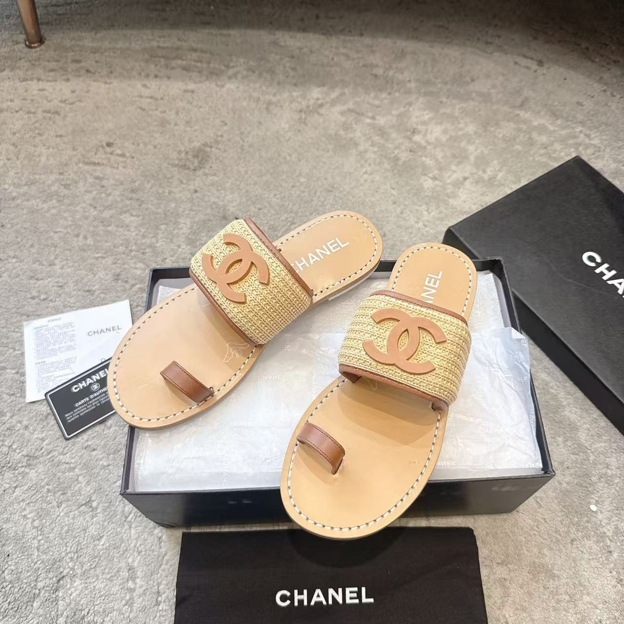 CHANE1 高品質ダブルCスリッパ【50％割引+送料無料】