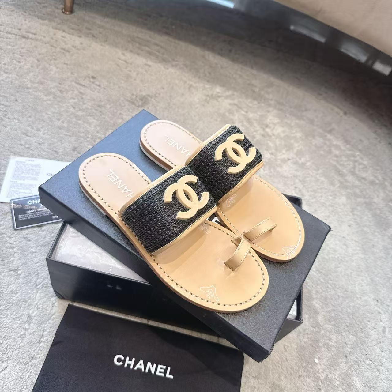 CHANE1 高品質ダブルCスリッパ【50％割引+送料無料】