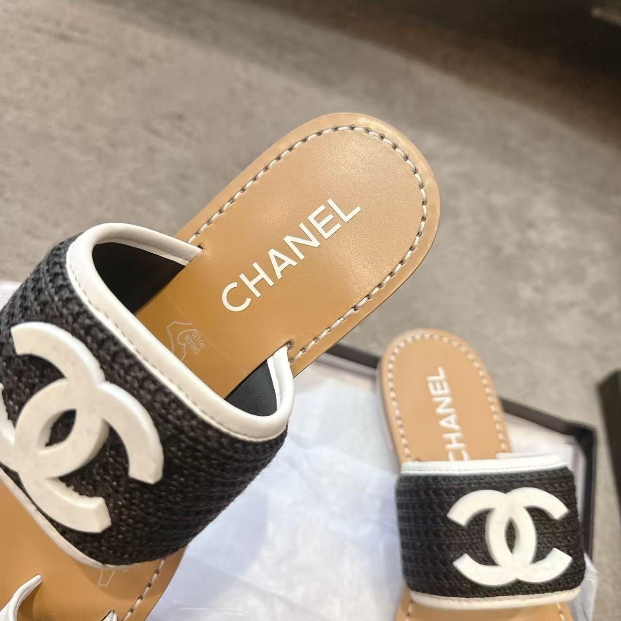 CHANE1 高品質ダブルCスリッパ【50％割引+送料無料】