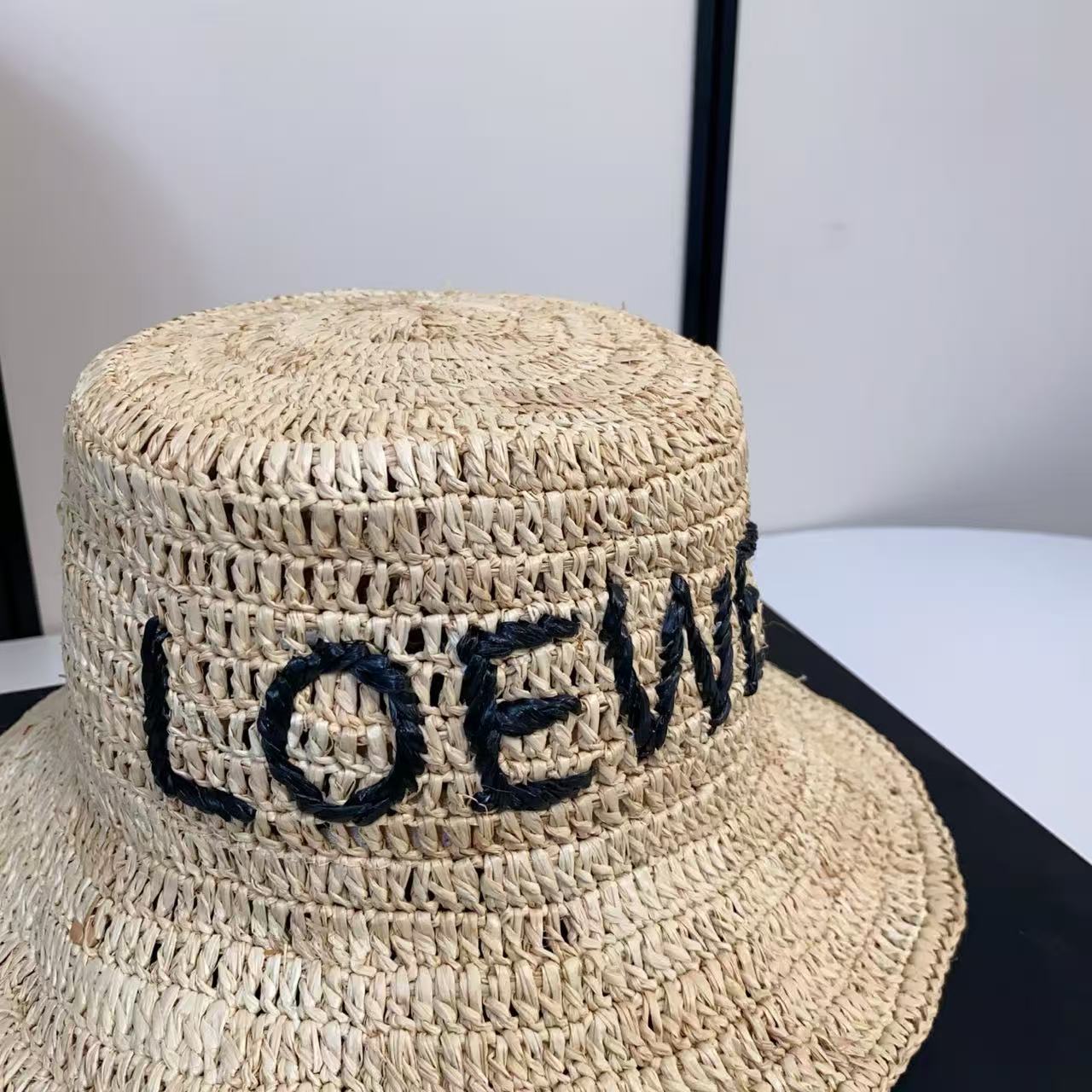L0WEW レターラフィアハット【50％割引+送料無料】
