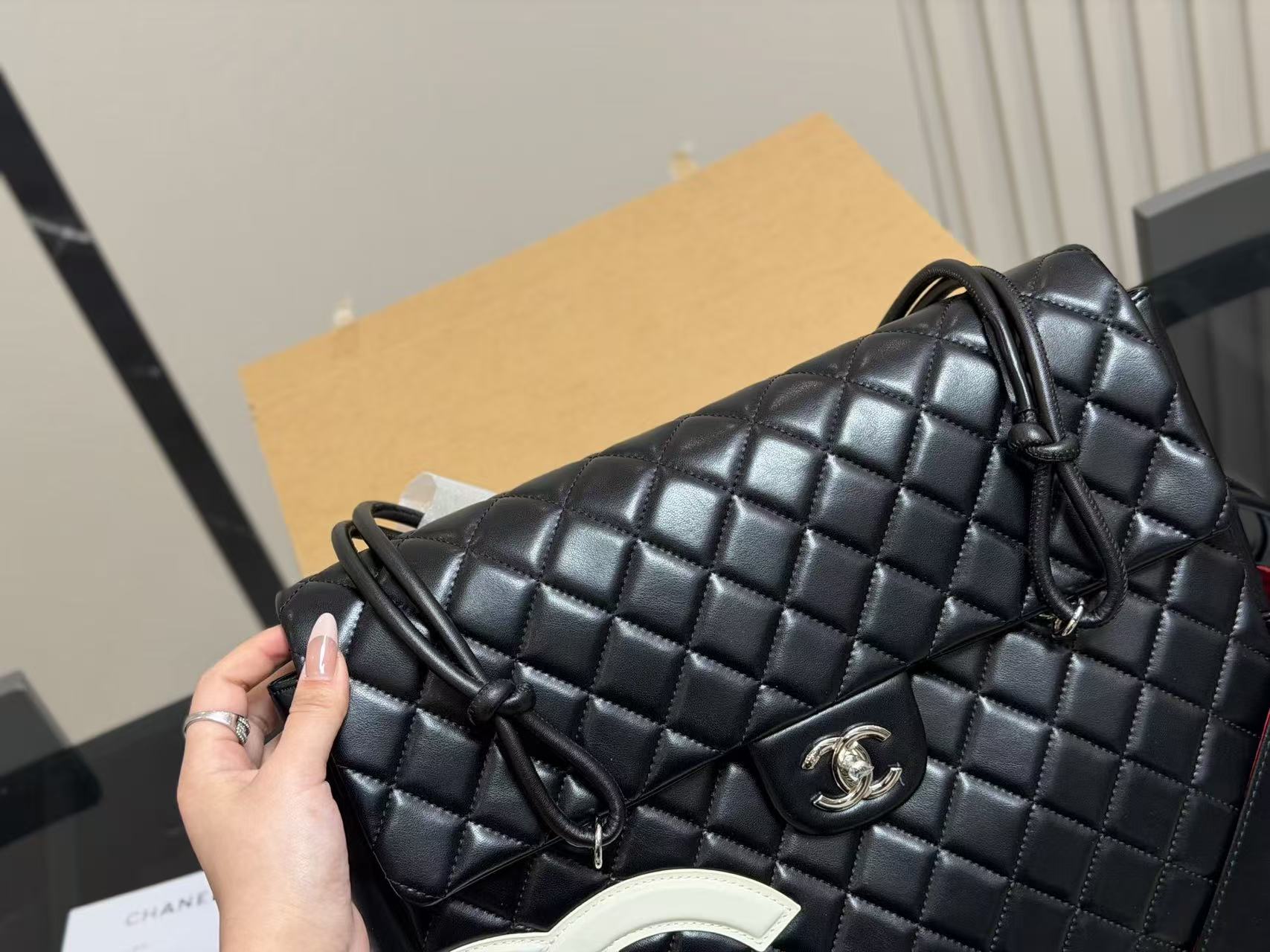 CHANE1 パンダ ダブルC エアポートバッグ【50％割引+送料無料】