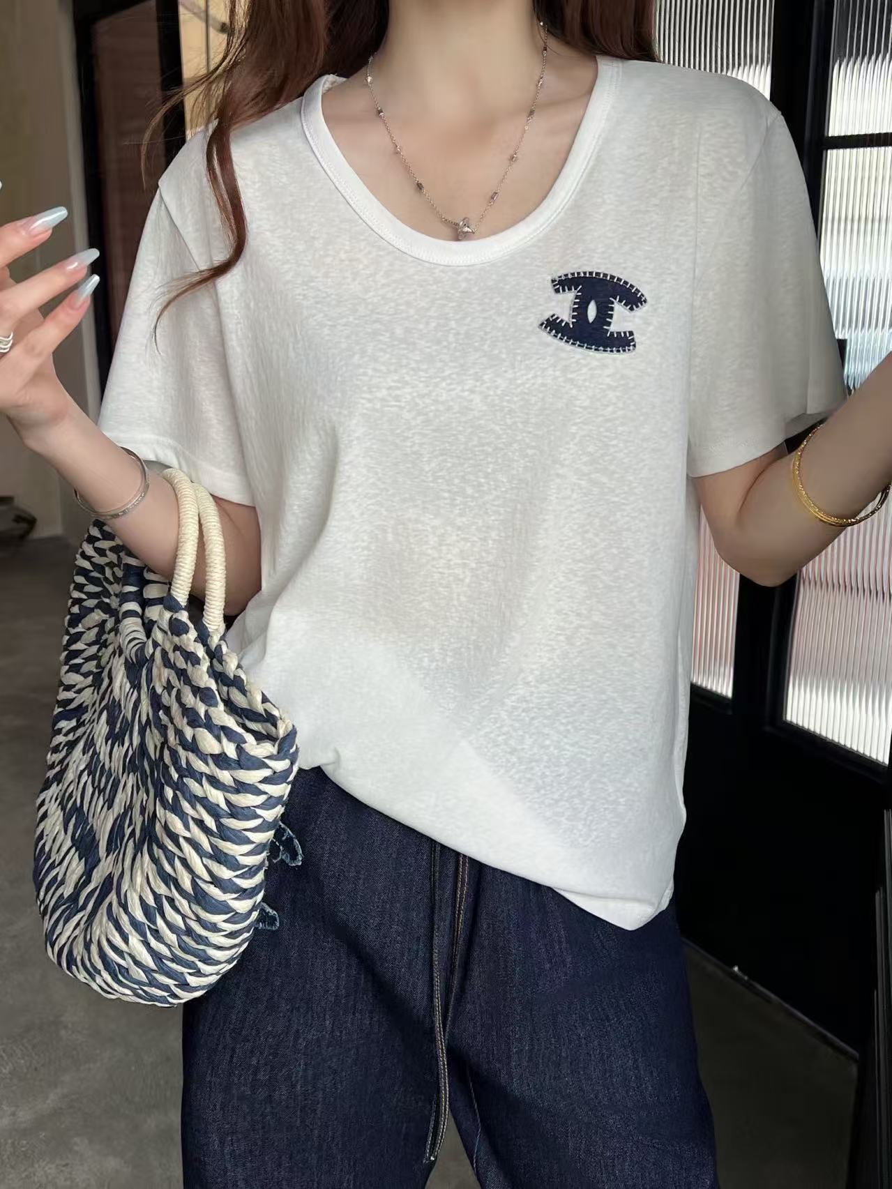 CHANE1 ダブルC Tシャツ＋パンツ ツーピースセット【50％割引+送料無料】