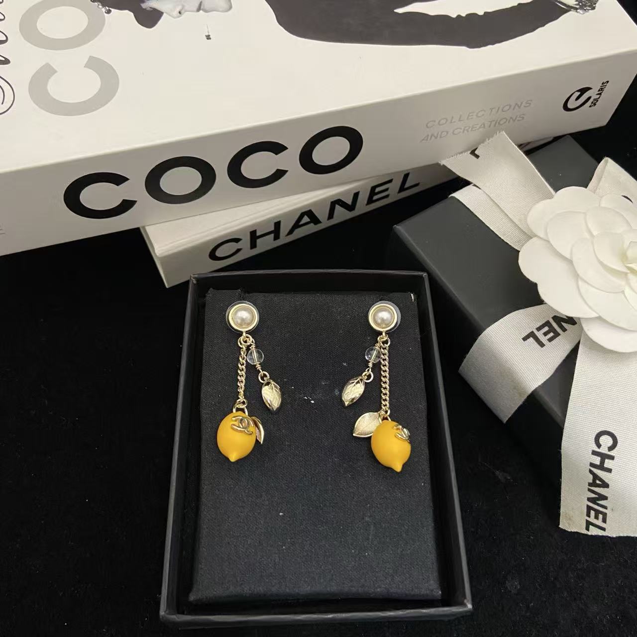 CHANE1 レモンパールイヤリング【50％割引+送料無料】