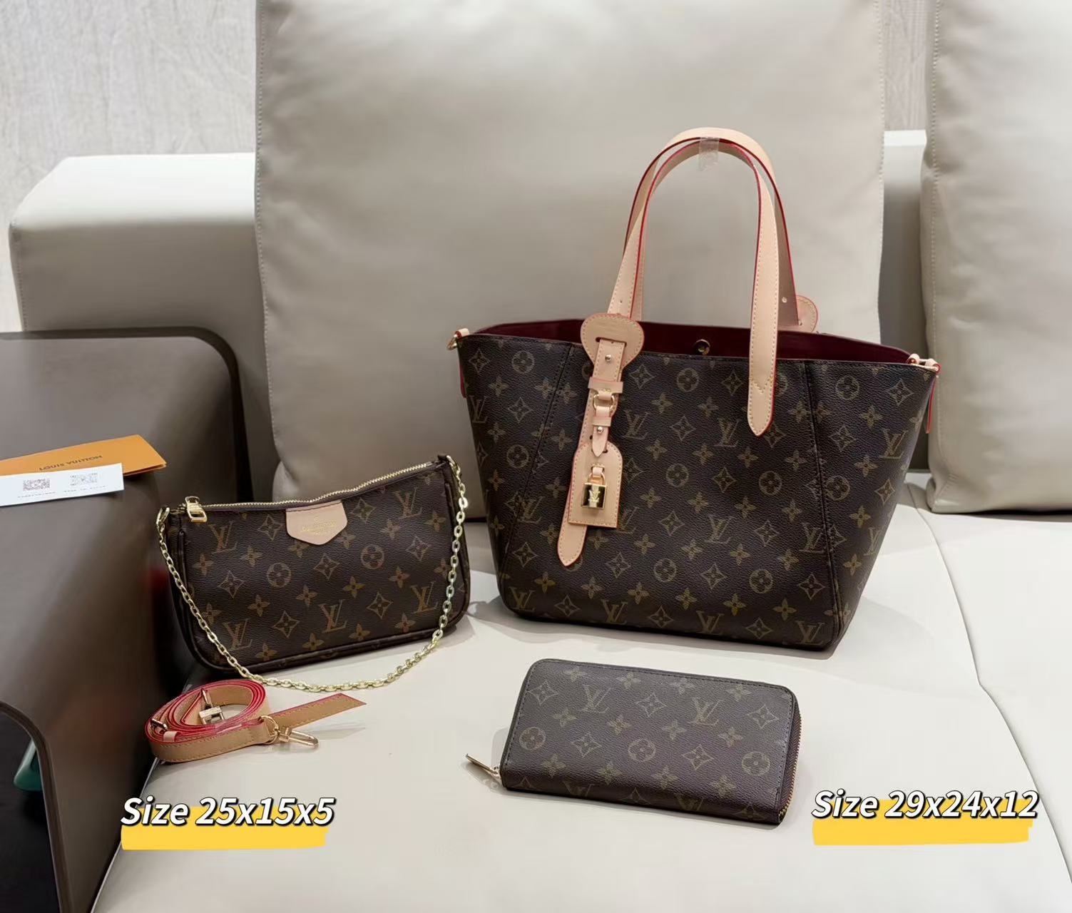 【LV 】コンビネーション3点セット【50％割引+送料無料】X1006