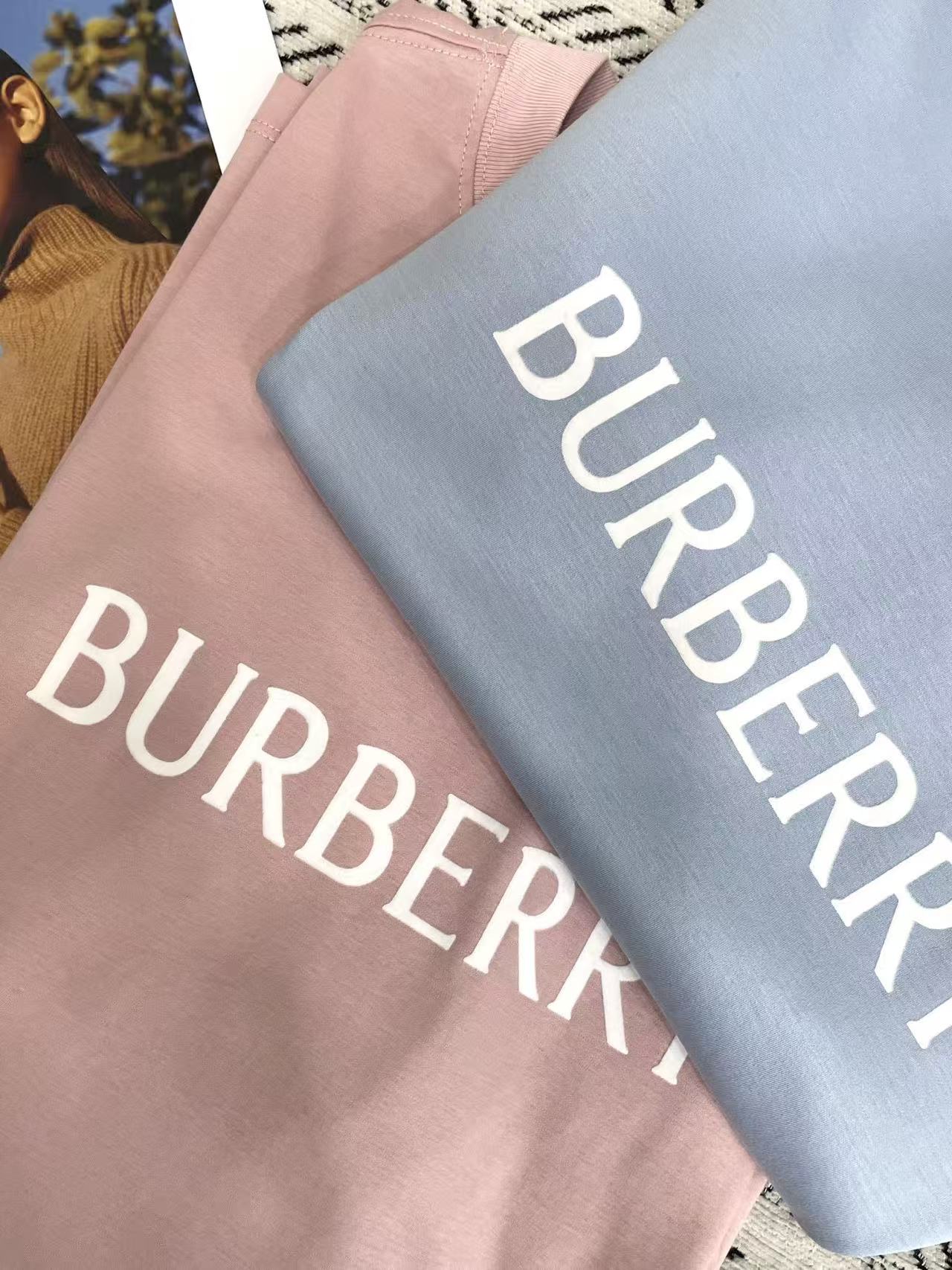 BUR8ERRY シンプルレターTシャツ【50％割引+送料無料】