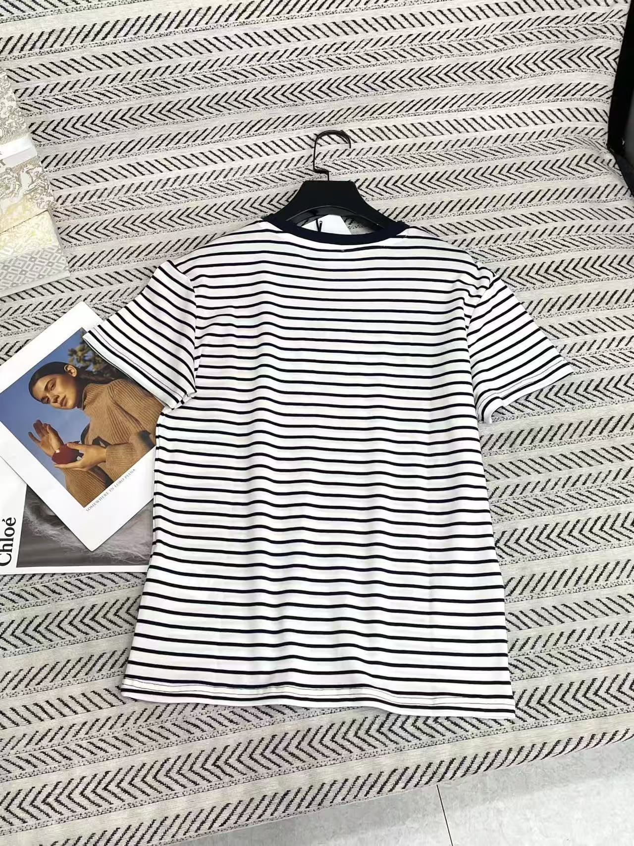 CEL1NE 凱旋門ストライプTシャツ【50％割引+送料無料】