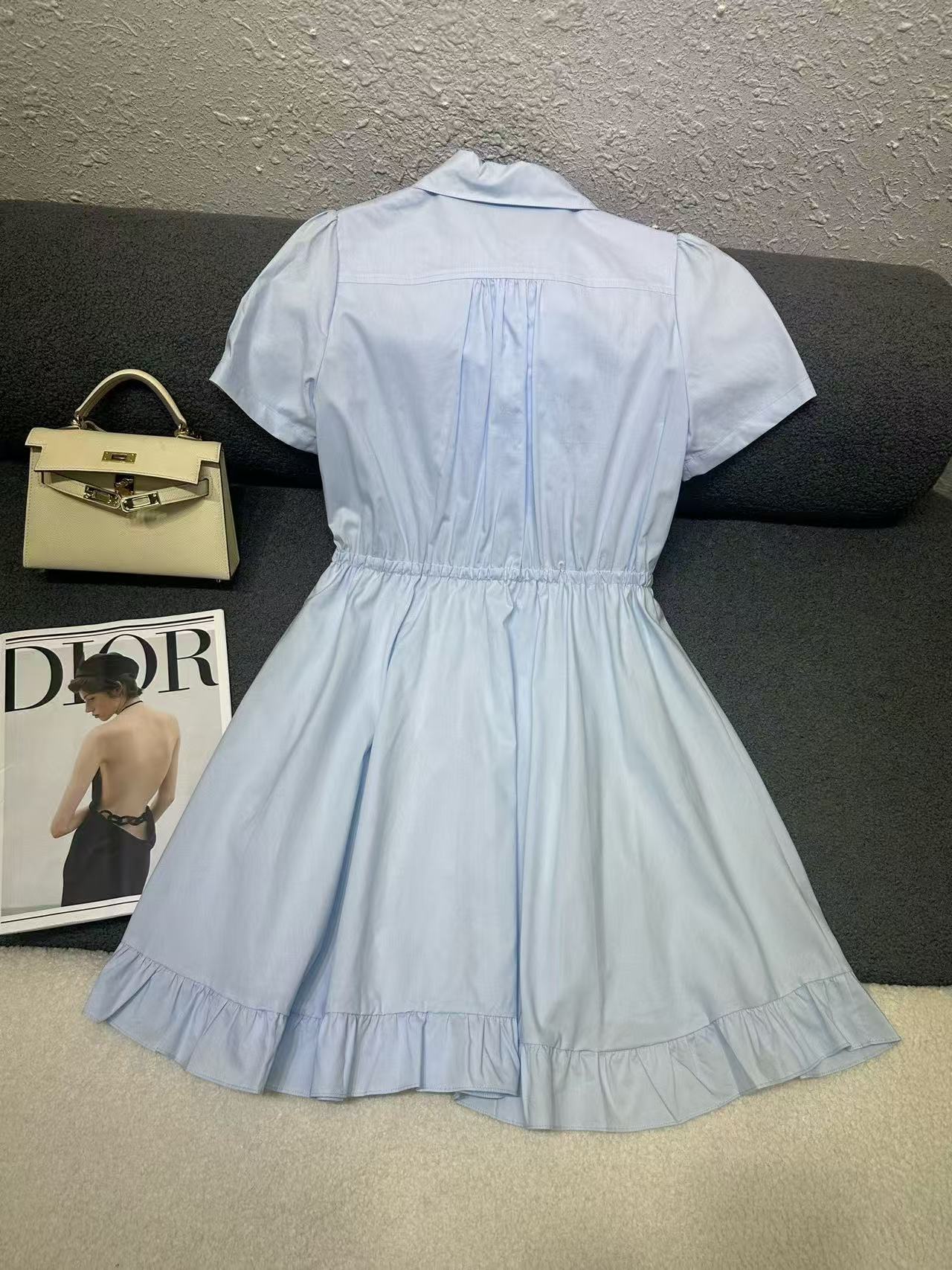 DIOR 上質なラッフルドレス【50％割引+送料無料】