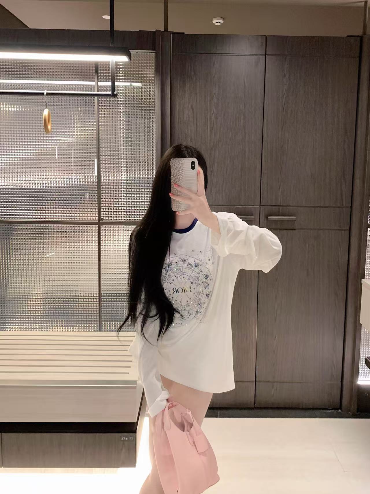 DIOR ロゴプリント 長袖Tシャツ【50％割引+送料無料】