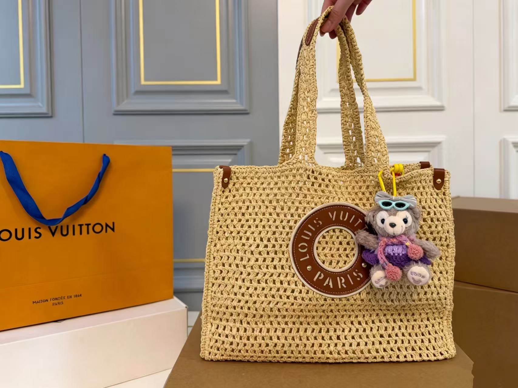LV ウーブン・トートバッグ【50％割引+送料無料】