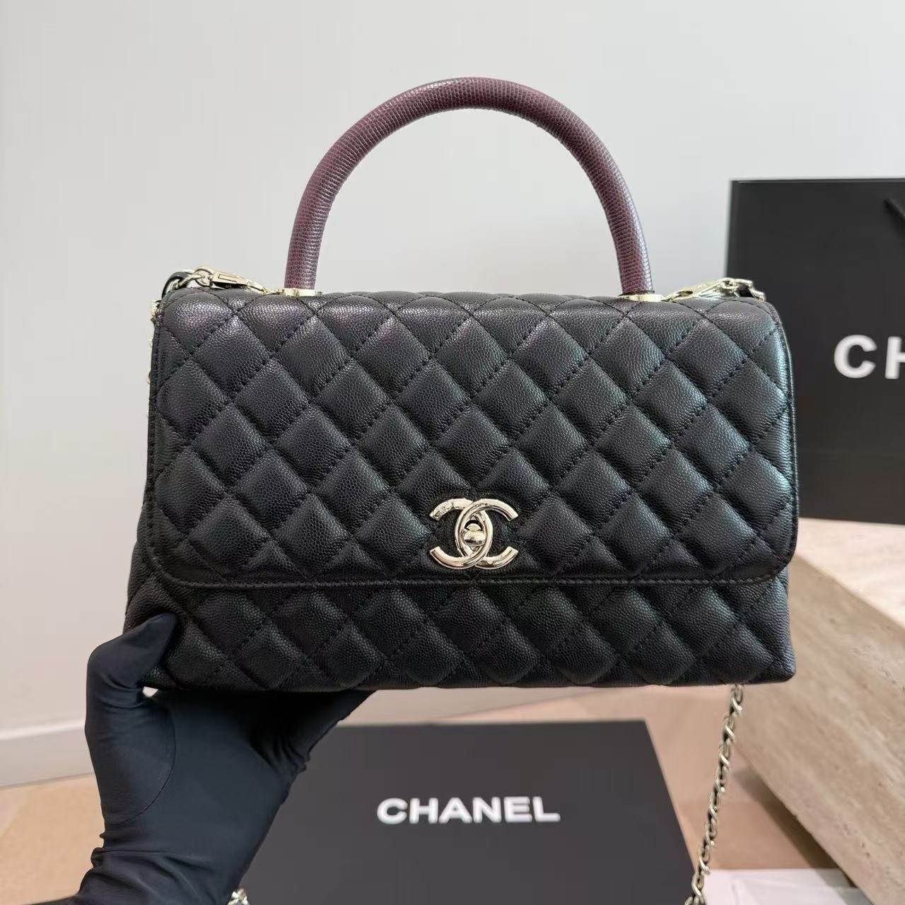 CHANE1 チェーンハンドバッグ【50％割引+送料無料】