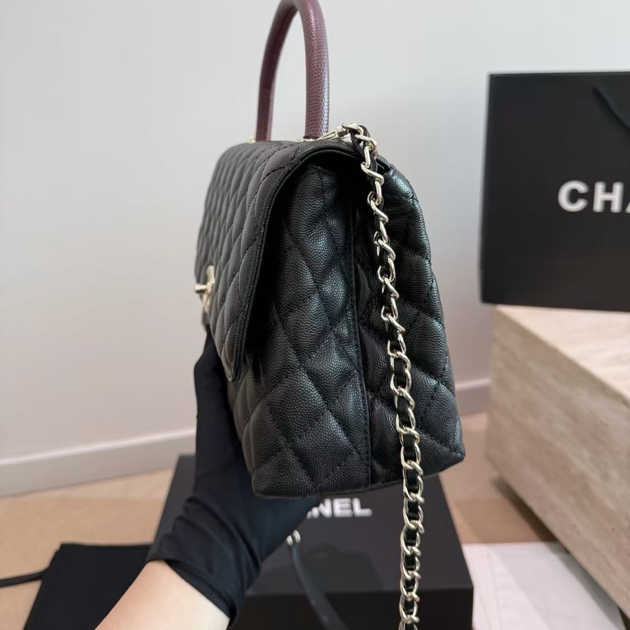 CHANE1 チェーンハンドバッグ【50％割引+送料無料】
