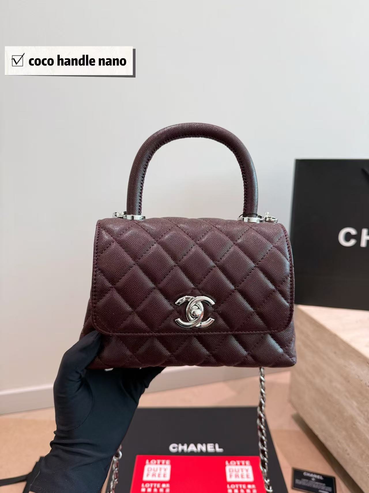 CHANE1 coco Handle miniハンドバッグ【50％割引+送料無料】