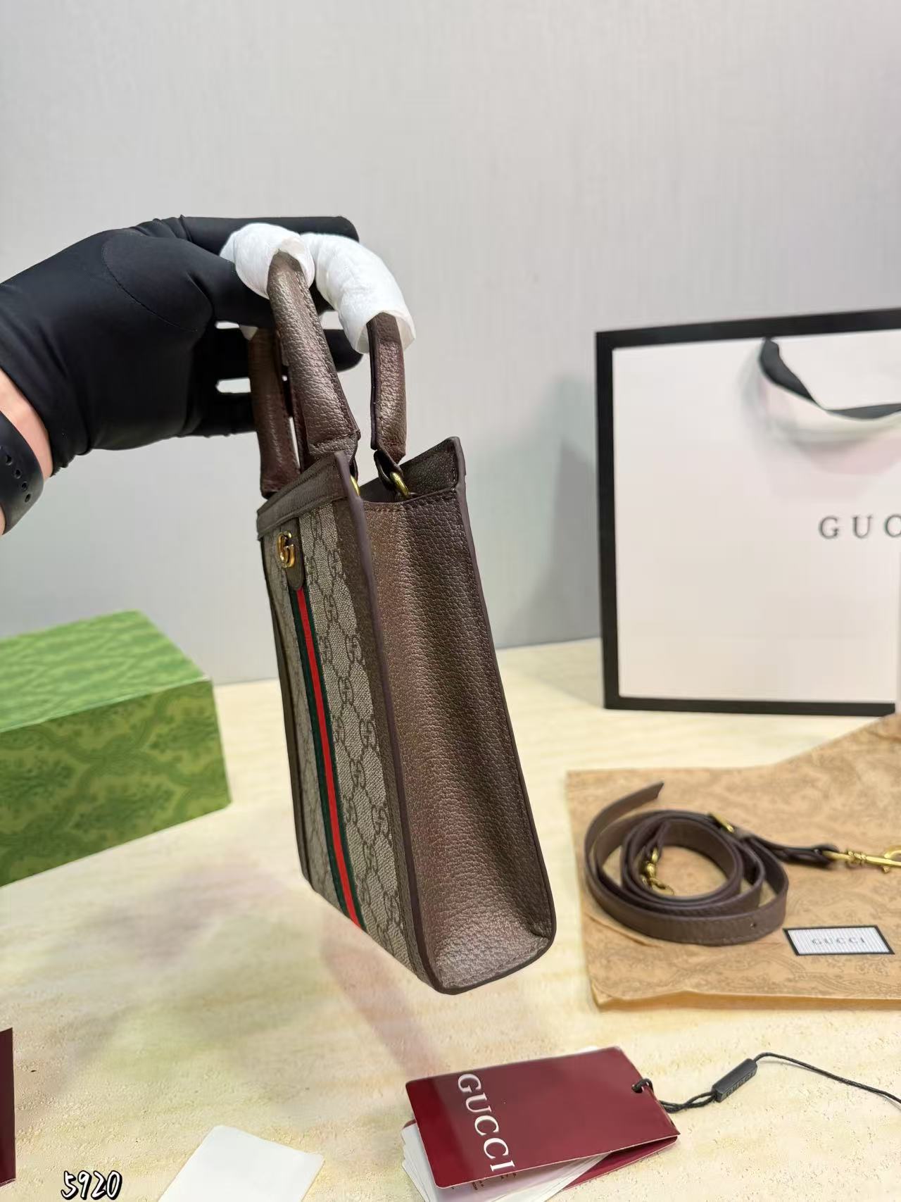 GUCCI ジャカードトートバッグ【50％割引+送料無料】