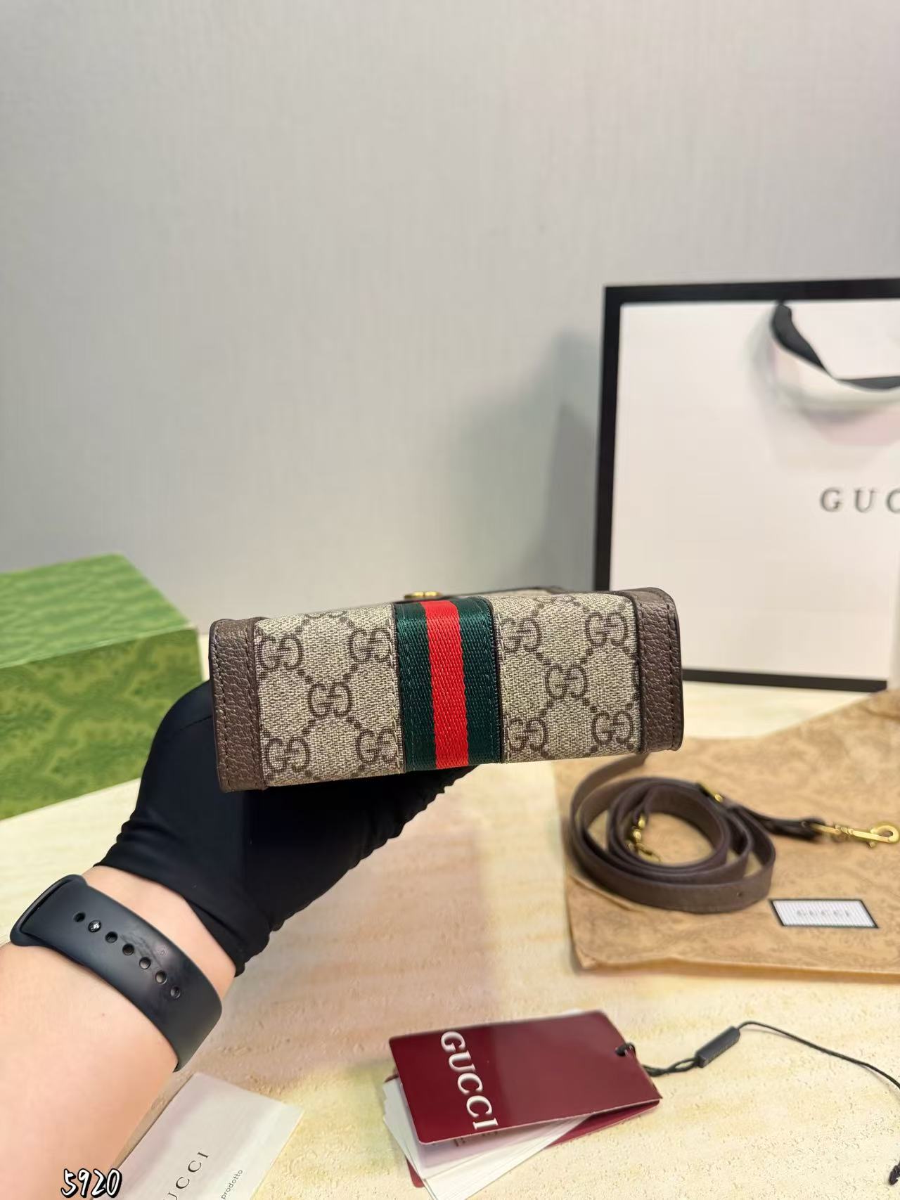 GUCCI ジャカードトートバッグ【50％割引+送料無料】