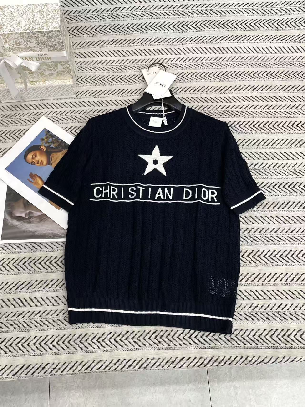 DIOR レタリング ウールセーター【50％割引+送料無料】