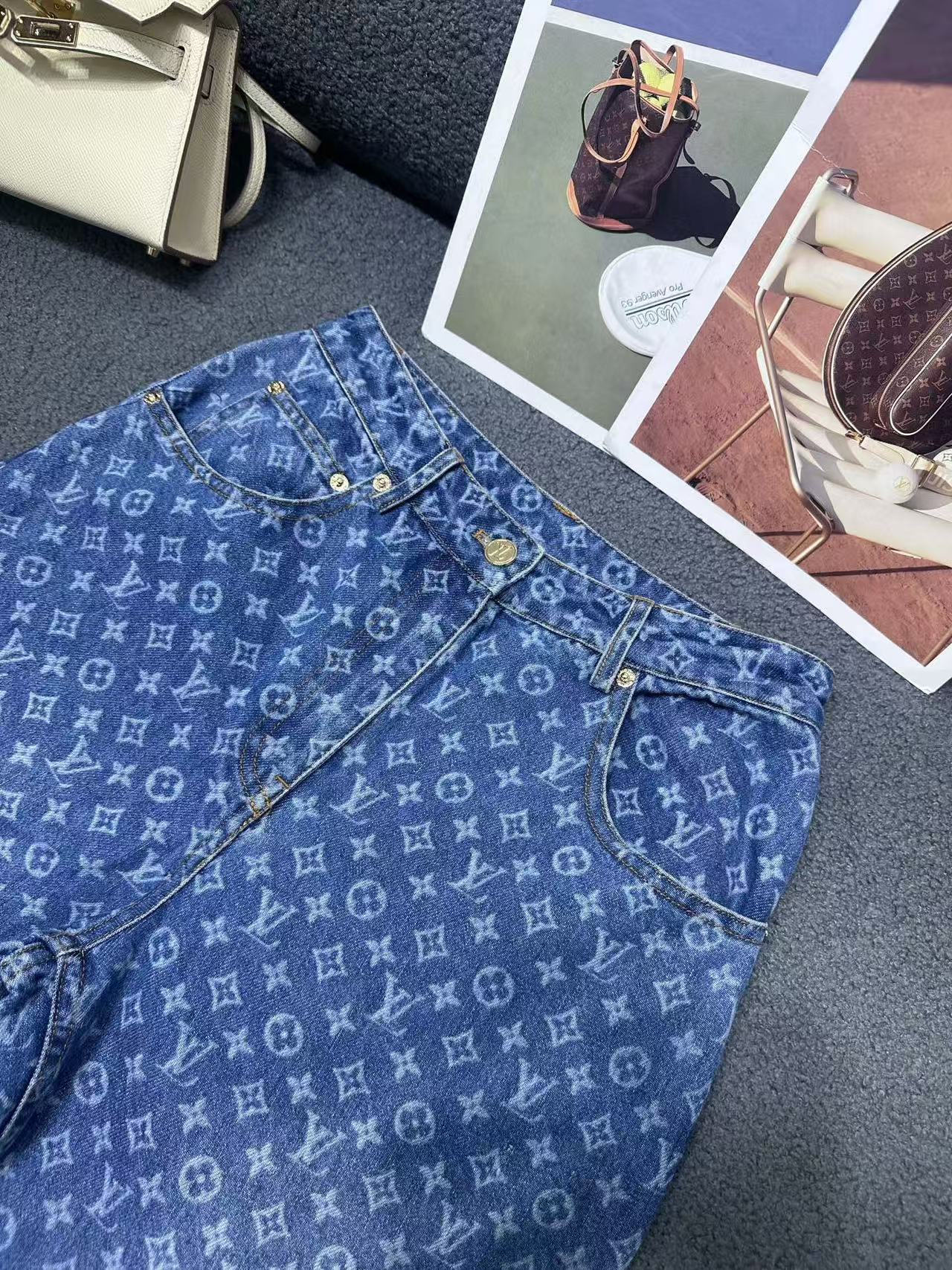 LV高品質のジャカードジーンズ【50％割引+送料無料】