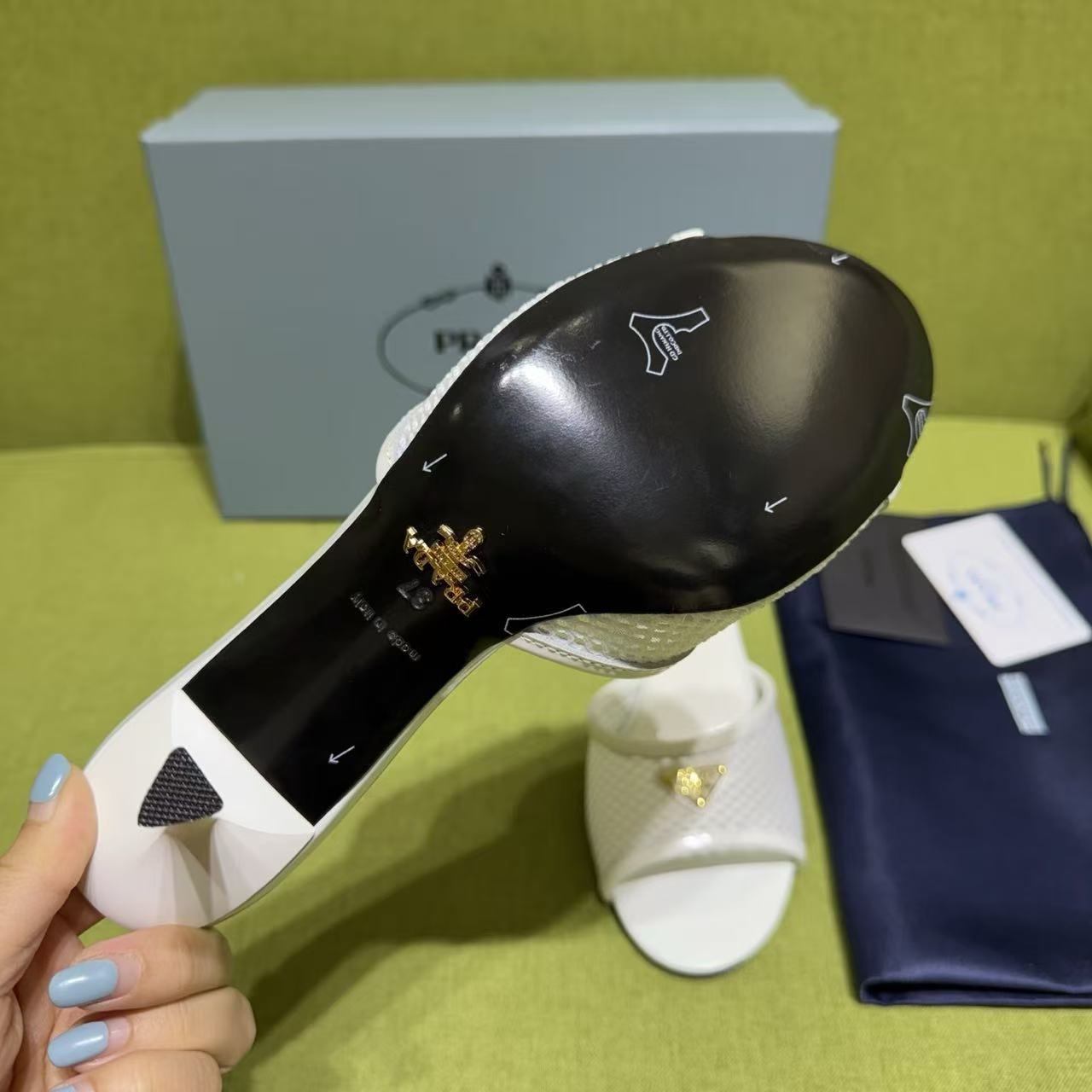 PR4DA 高品質メッシュ素材のオープントゥハイヒール【50％割引+送料無料】