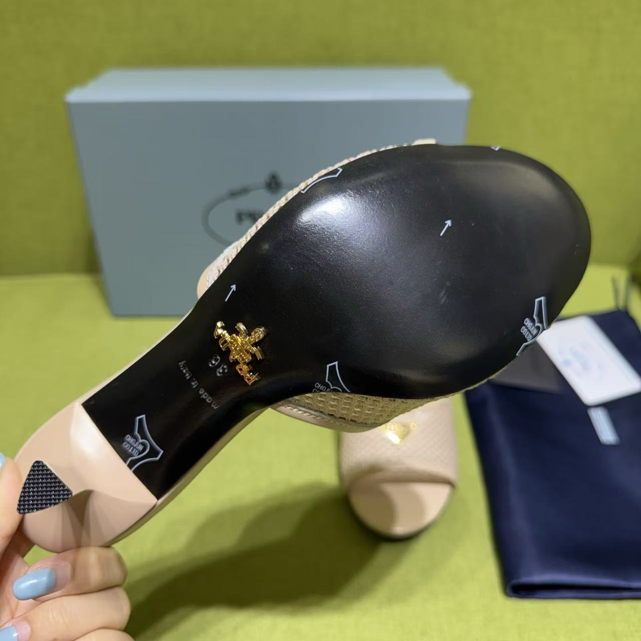 PR4DA 高品質メッシュ素材のオープントゥハイヒール【50％割引+送料無料】