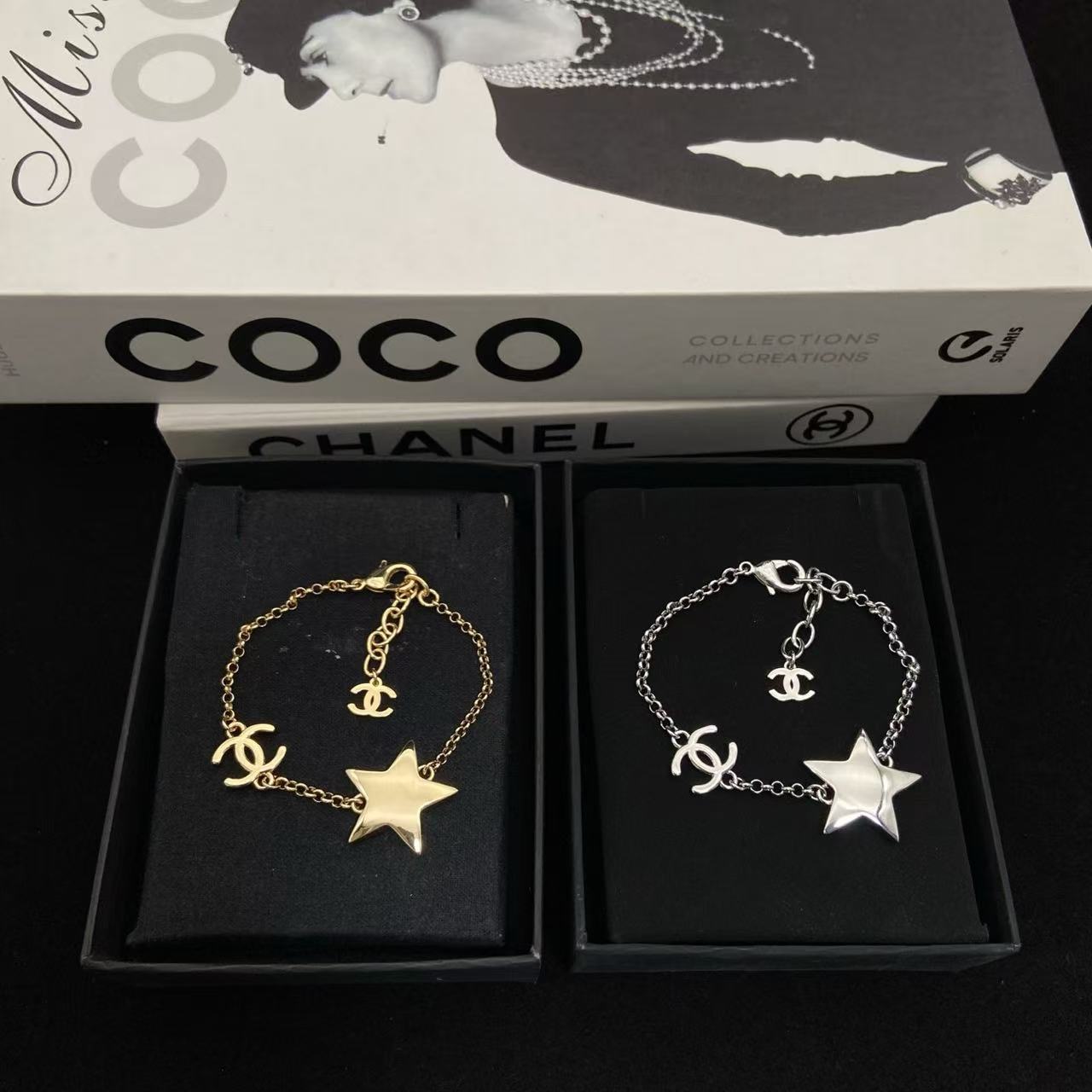 CHANE1 五芒星ダブルCブレスレット【50％割引+送料無料】