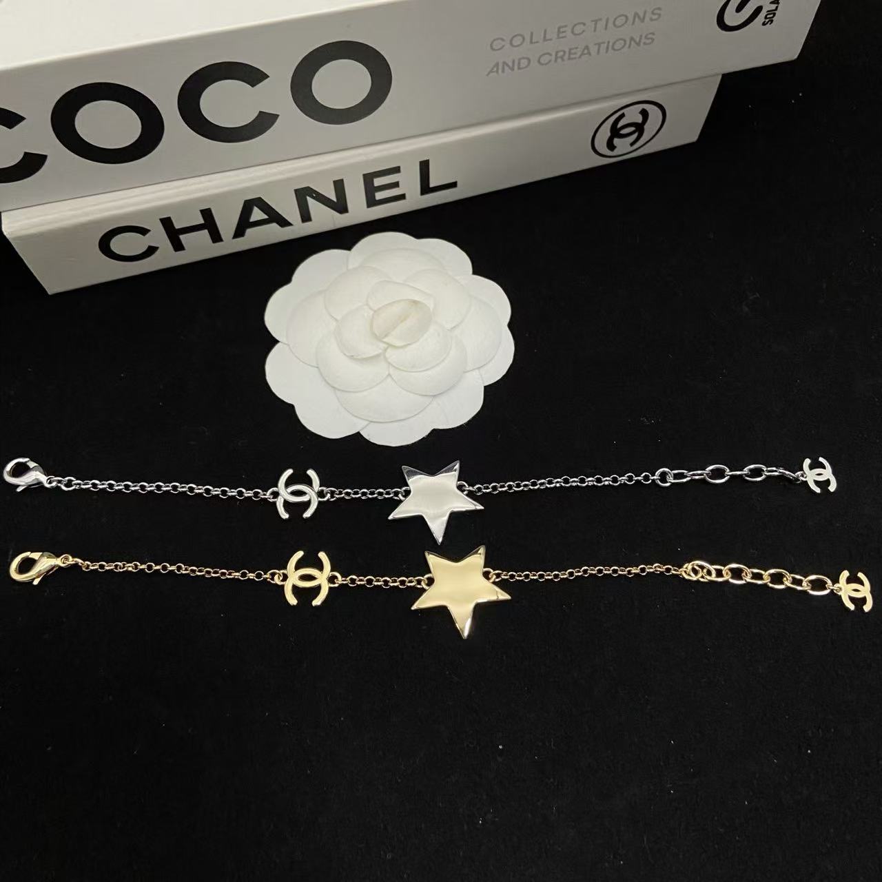 CHANE1 五芒星ダブルCブレスレット【50％割引+送料無料】