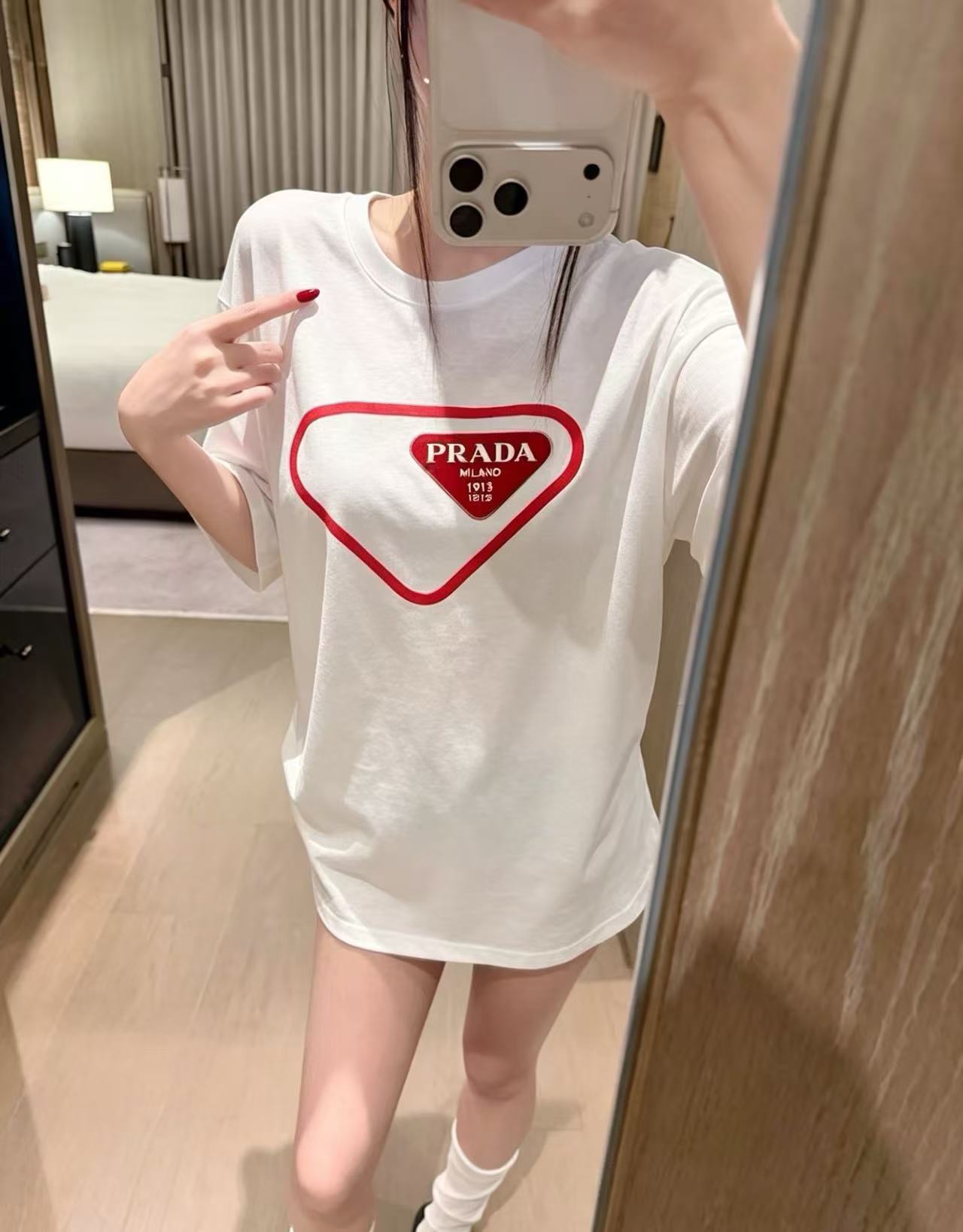 PR4DA トライアングルレターTシャツ【50％割引+送料無料】