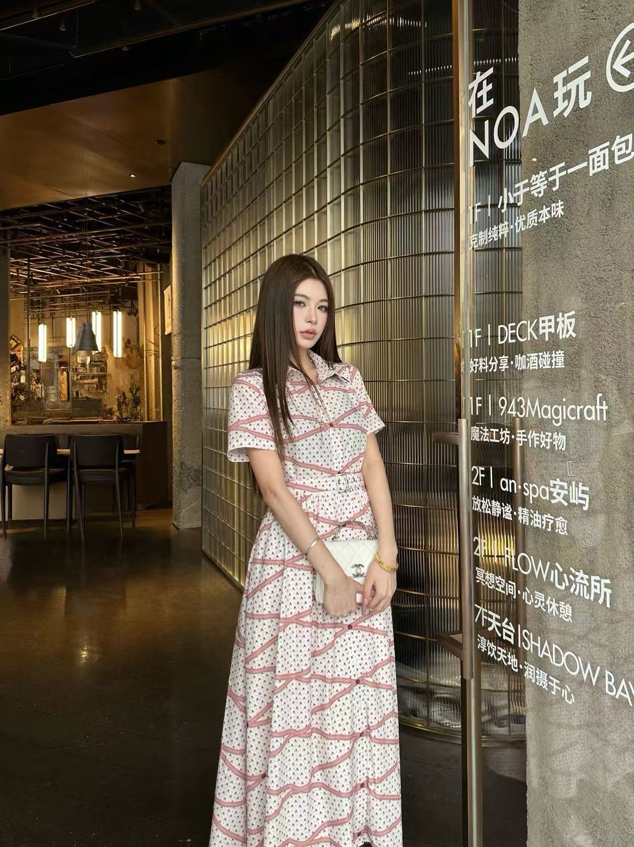 LV 高品質プリントワンピース【50％割引+送料無料】