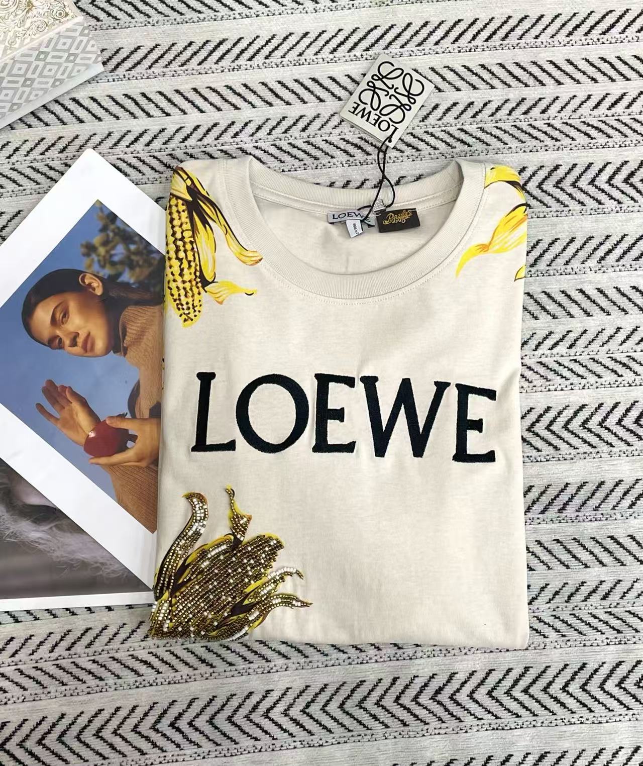 L0WEW ビーズ付きコーンTシャツ【50％割引+送料無料】