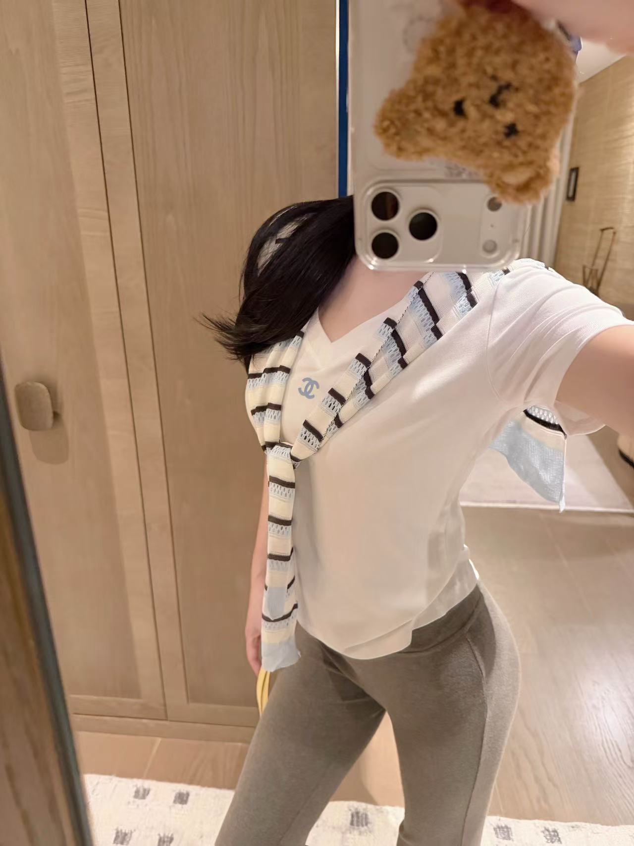 CHANE1 スカーフ + Tシャツ【50％割引+送料無料】