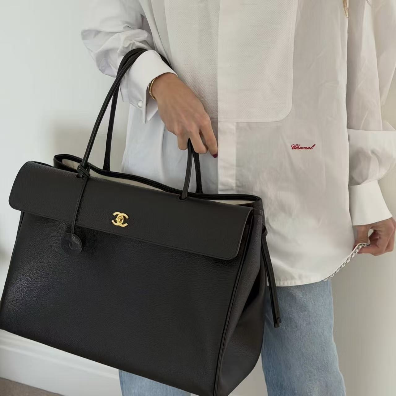 CHANE1 レザーハンドバッグ【50％割引+送料無料】