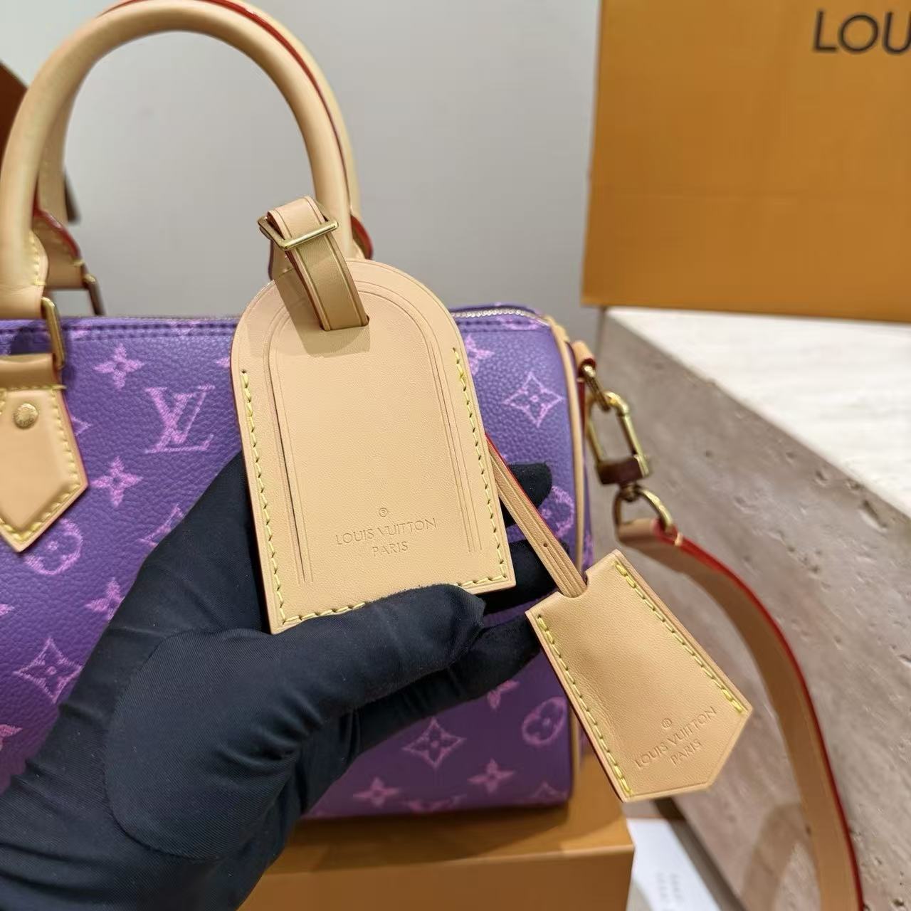 LV Speedy紫色のハンドバッグ【50％割引+送料無料】