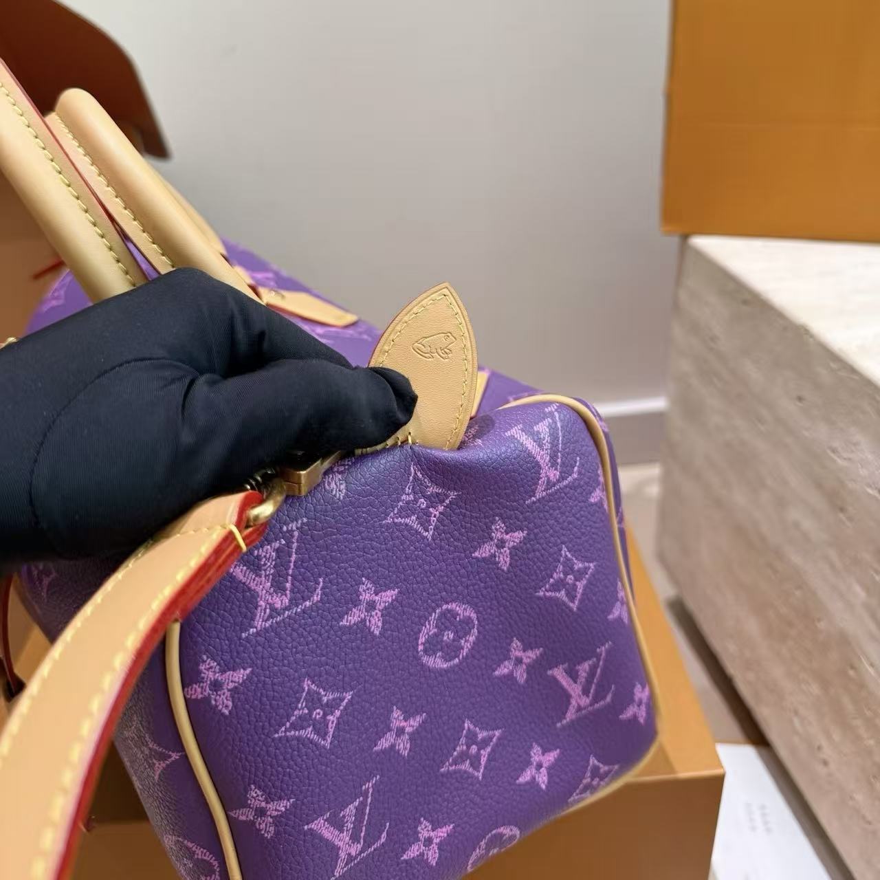 LV Speedy紫色のハンドバッグ【50％割引+送料無料】