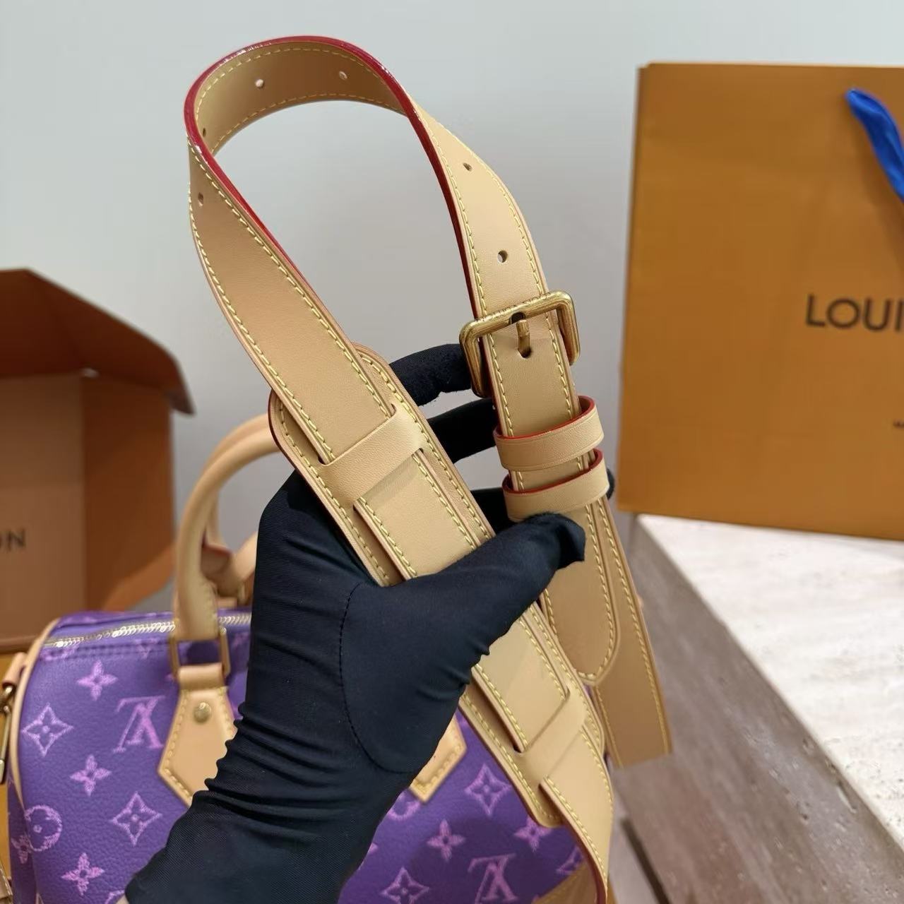 LV Speedy紫色のハンドバッグ【50％割引+送料無料】