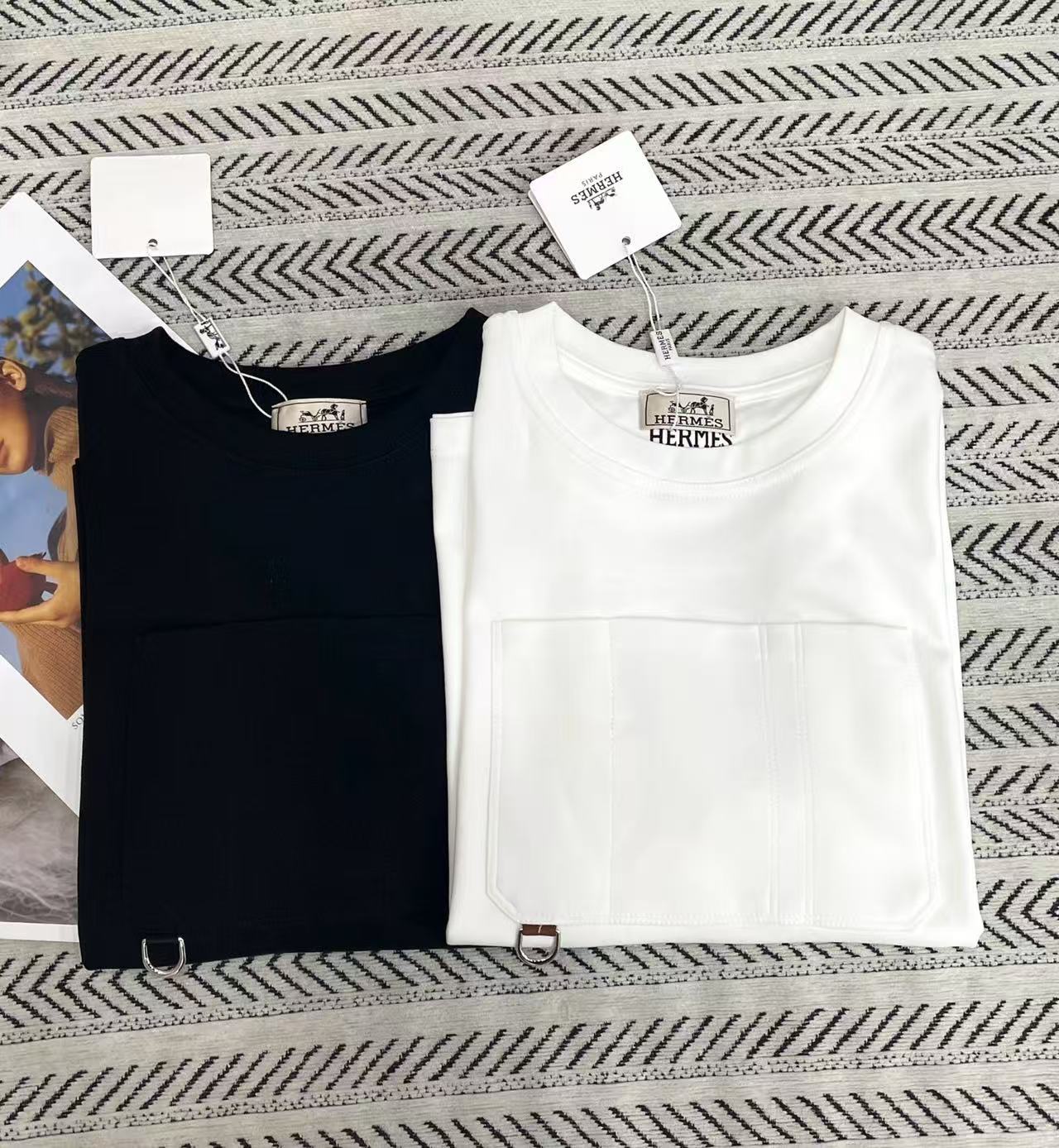 HERME5シンプルな正方形のTシャツ【50％割引+送料無料】