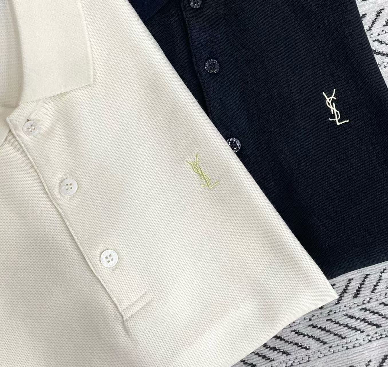 YSLのミニマルなロゴ入り襟付きベスト【50％割引+送料無料】
