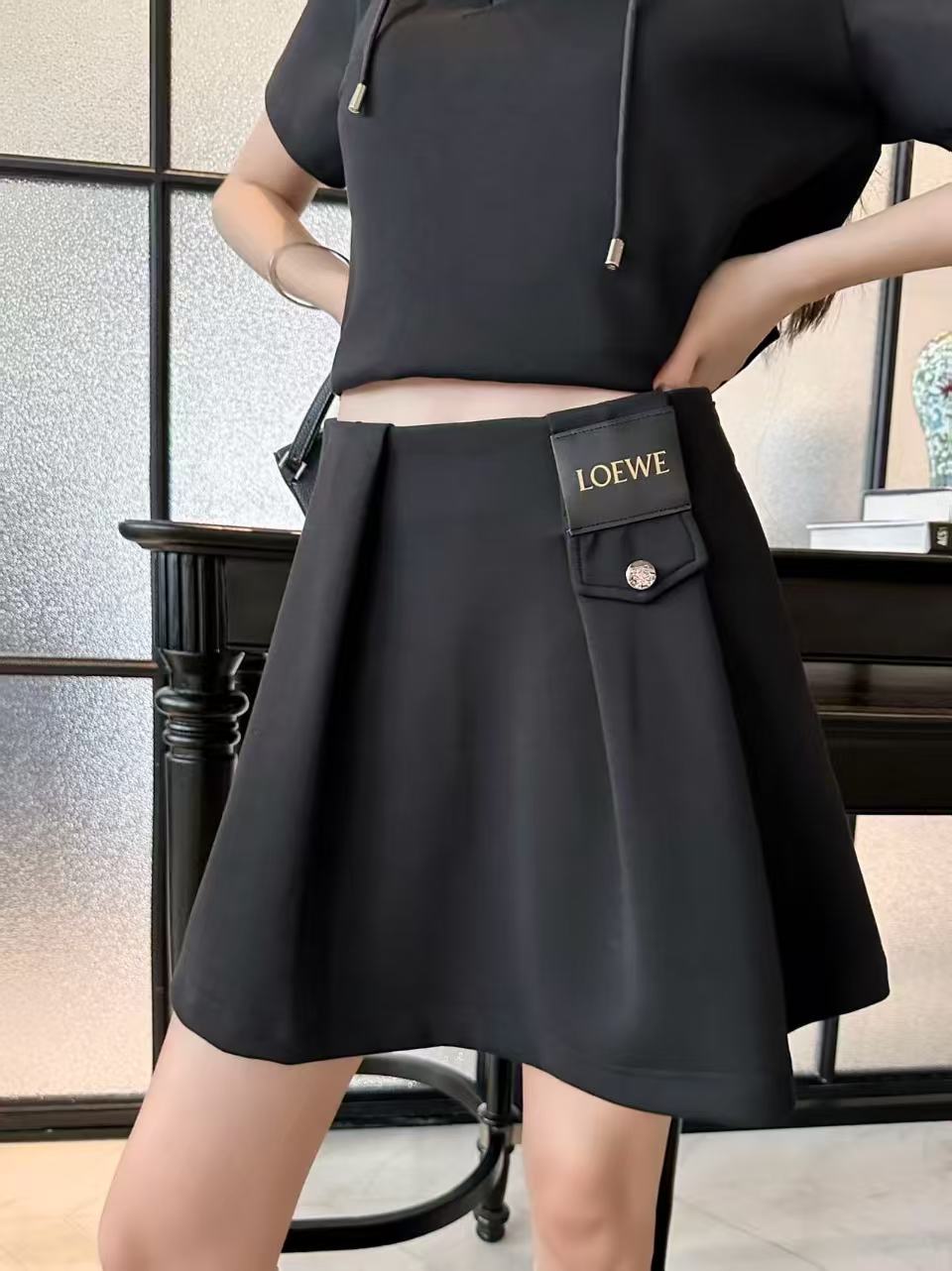 L0WEW パーカーとスカートのツーピースセット【50％割引+送料無料】