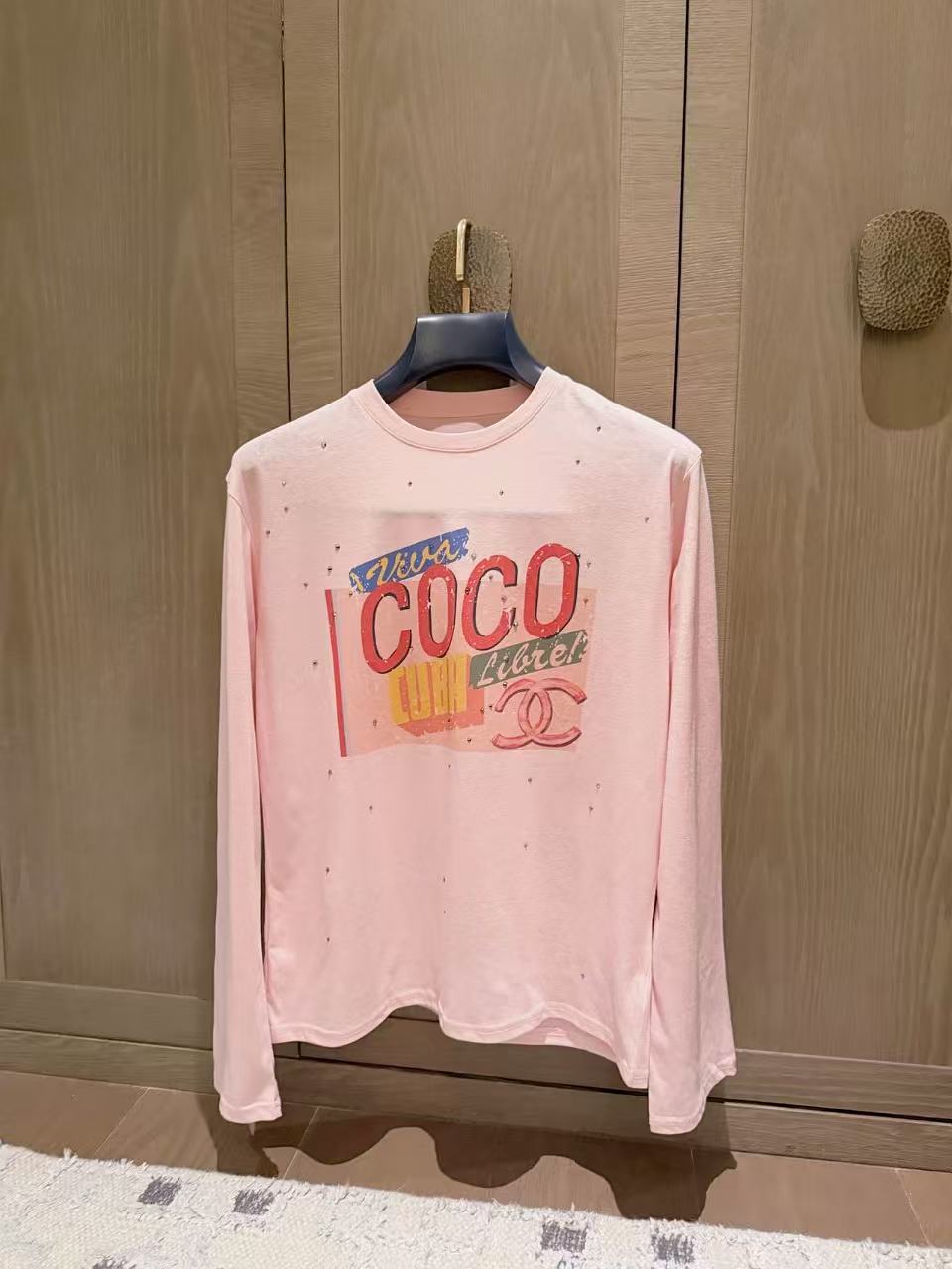 CHANE1 ダブルC ラインストーン 日焼け止めTシャツ【50％割引+送料無料】