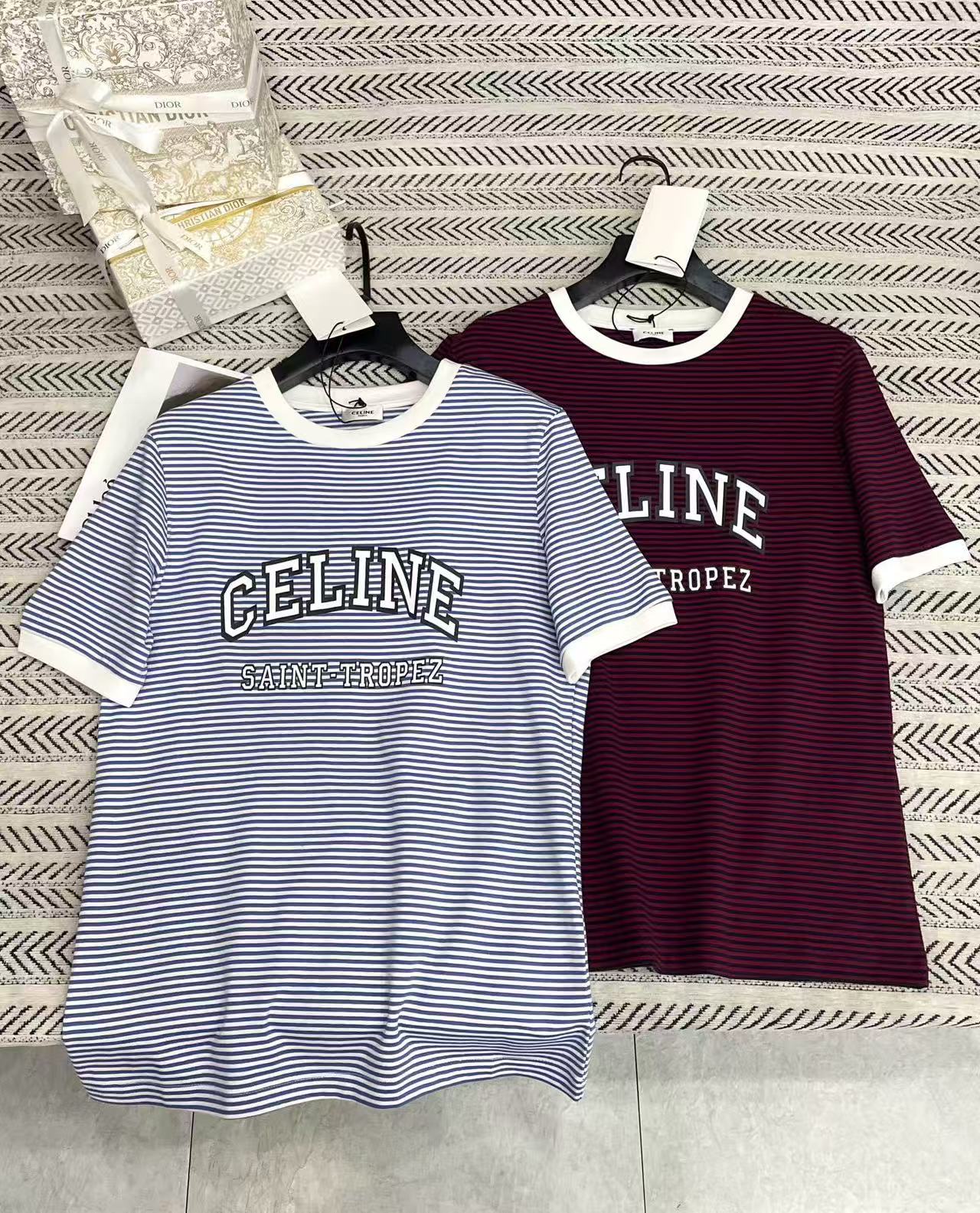 CEL1NE ストライプレターTシャツ【50％割引+送料無料】