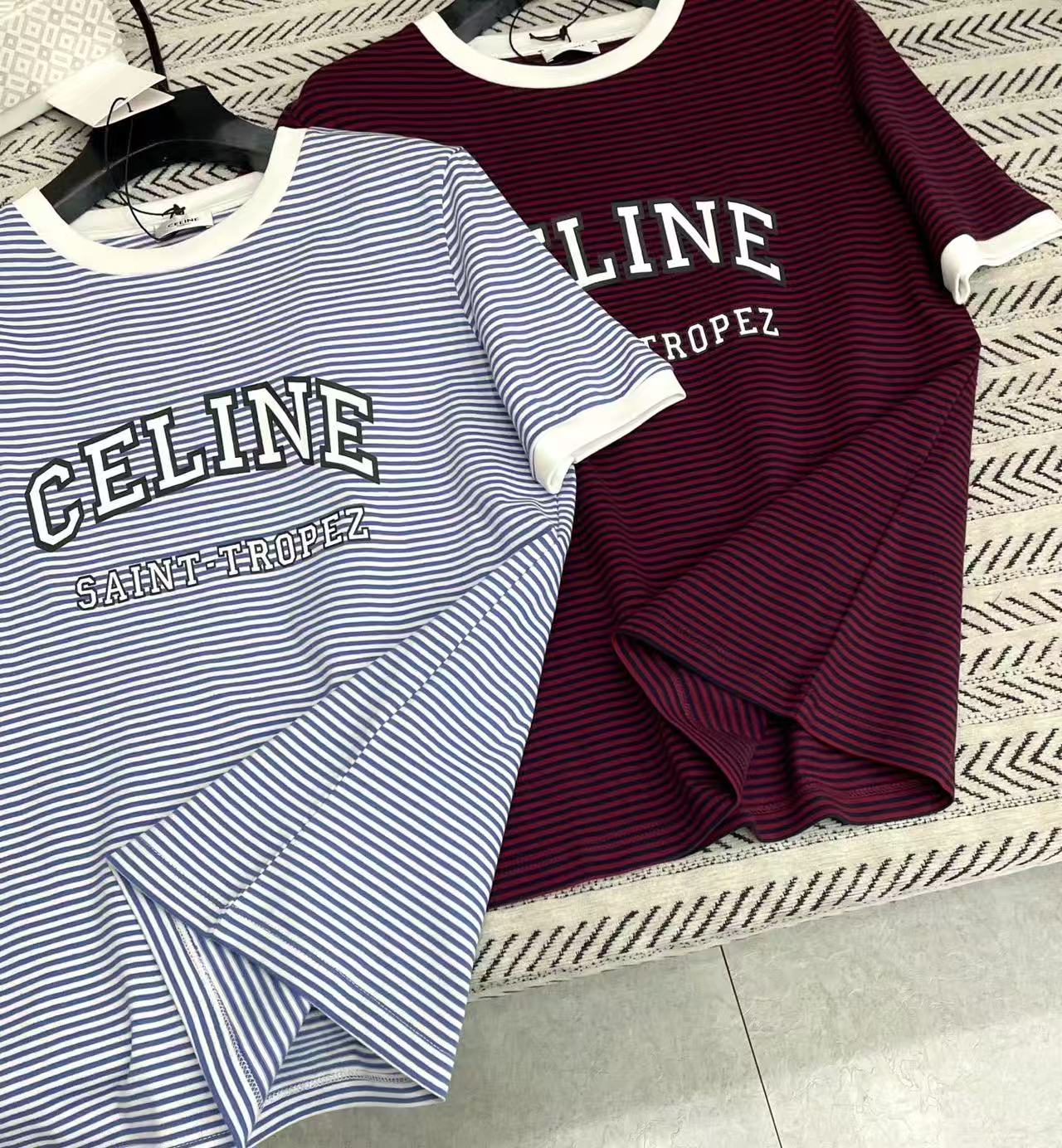 CEL1NE ストライプレターTシャツ【50％割引+送料無料】