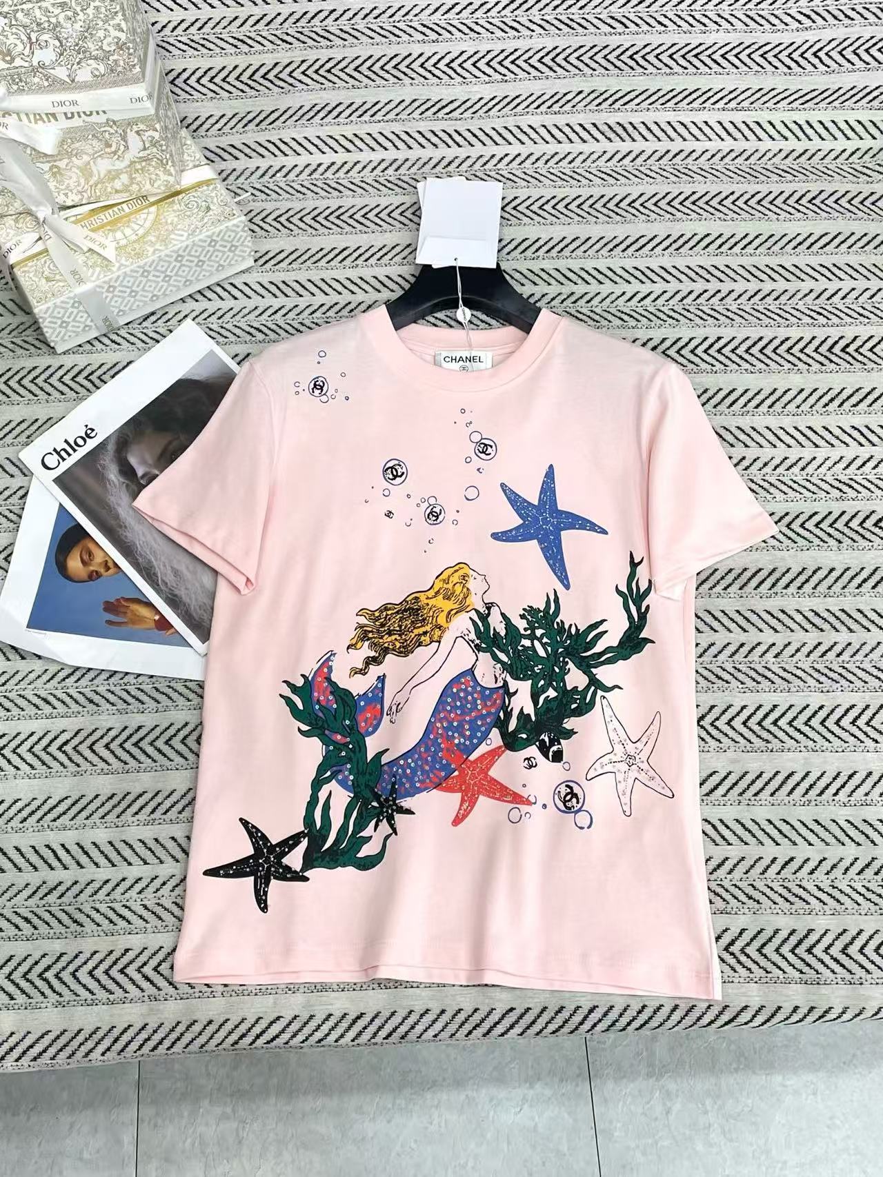 CHANE1 マーメイド 五芒星 Tシャツ【50％割引+送料無料】