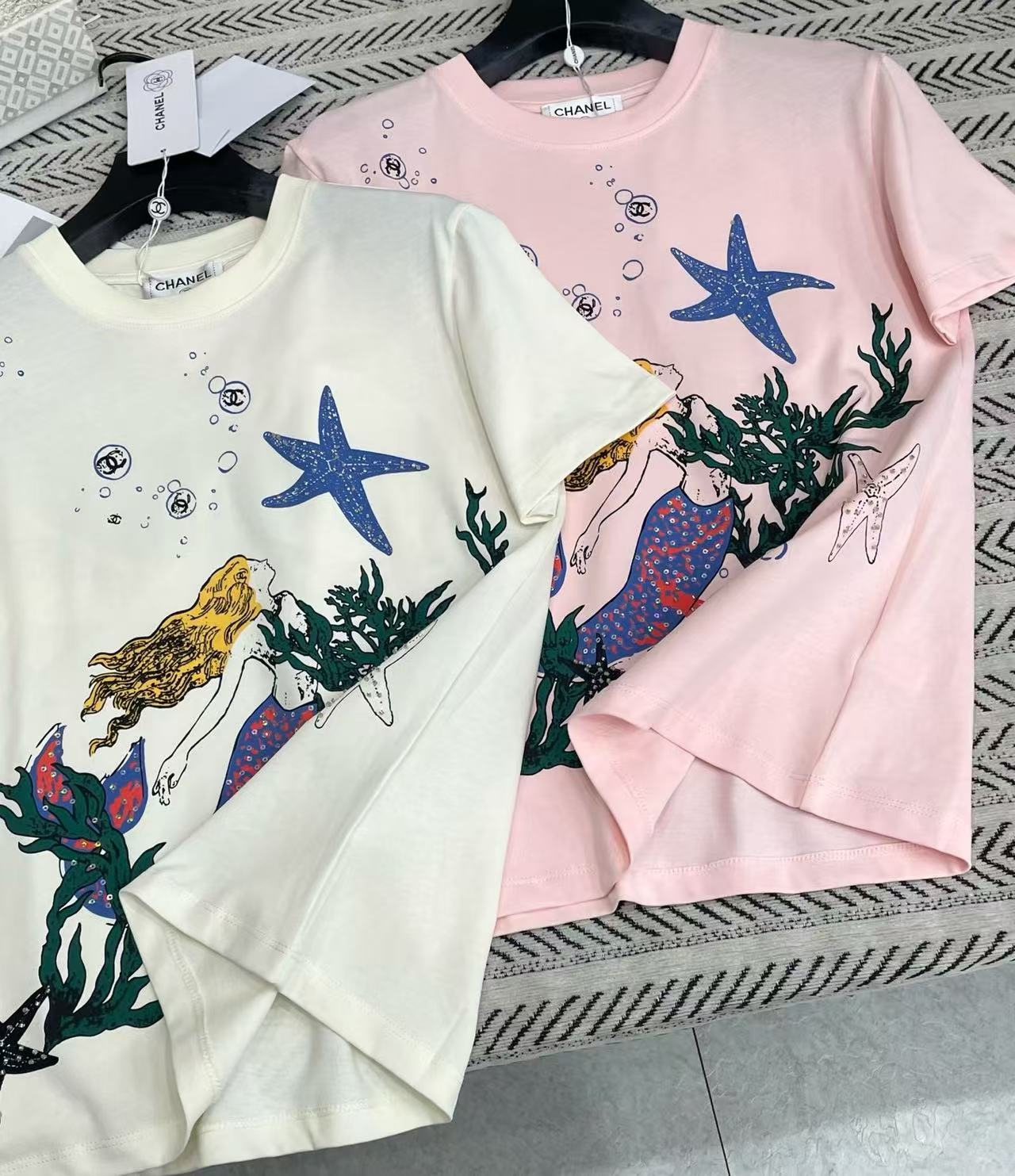 CHANE1 マーメイド 五芒星 Tシャツ【50％割引+送料無料】