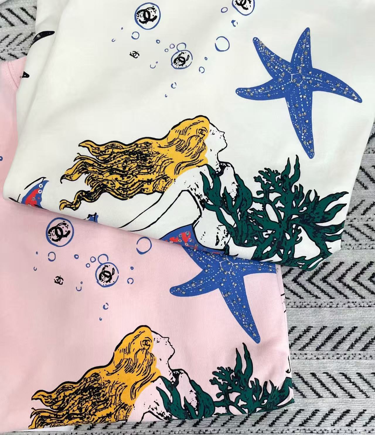 CHANE1 マーメイド 五芒星 Tシャツ【50％割引+送料無料】