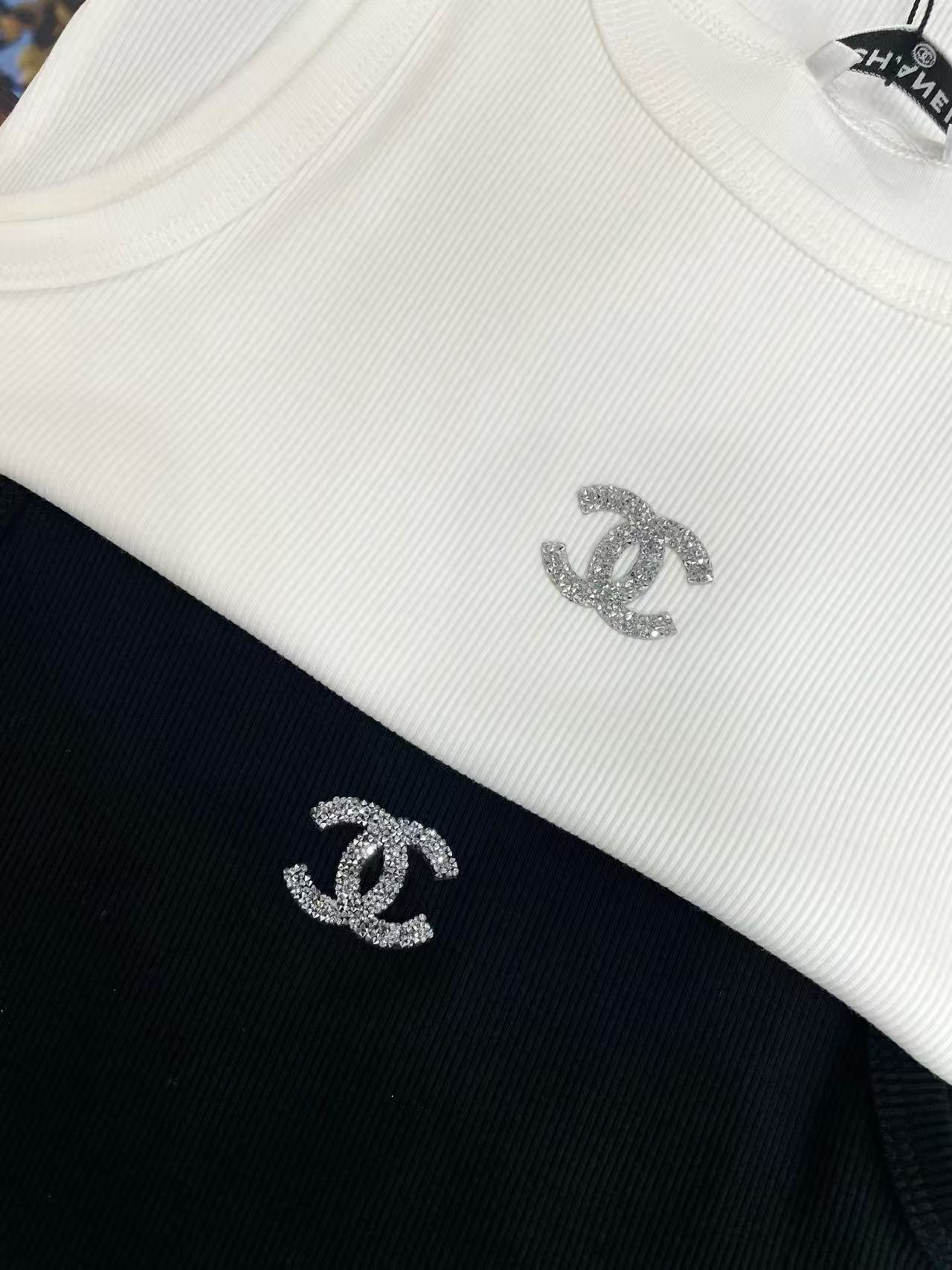 CHANE1 シンプルダブルCベストTシャツ【50％割引+送料無料】