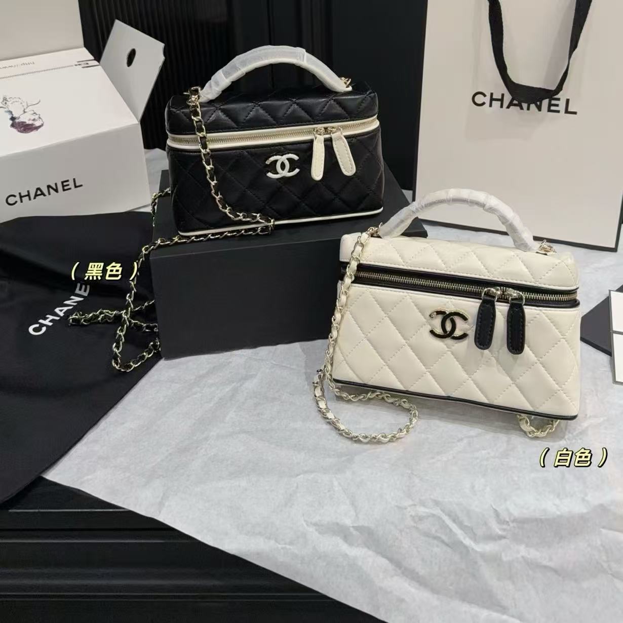 CHANE1チェーン付きカラーブロックハンドバッグ【50％割引+送料無料】