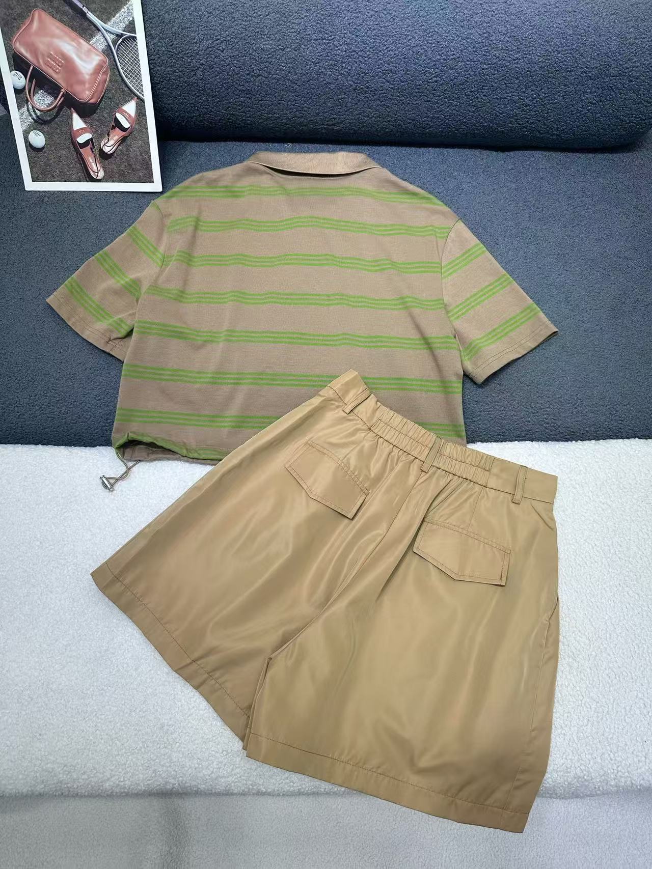 M1UM1U 高品質シャツ＆ショーツ ツーピースセット【50％割引+送料無料】
