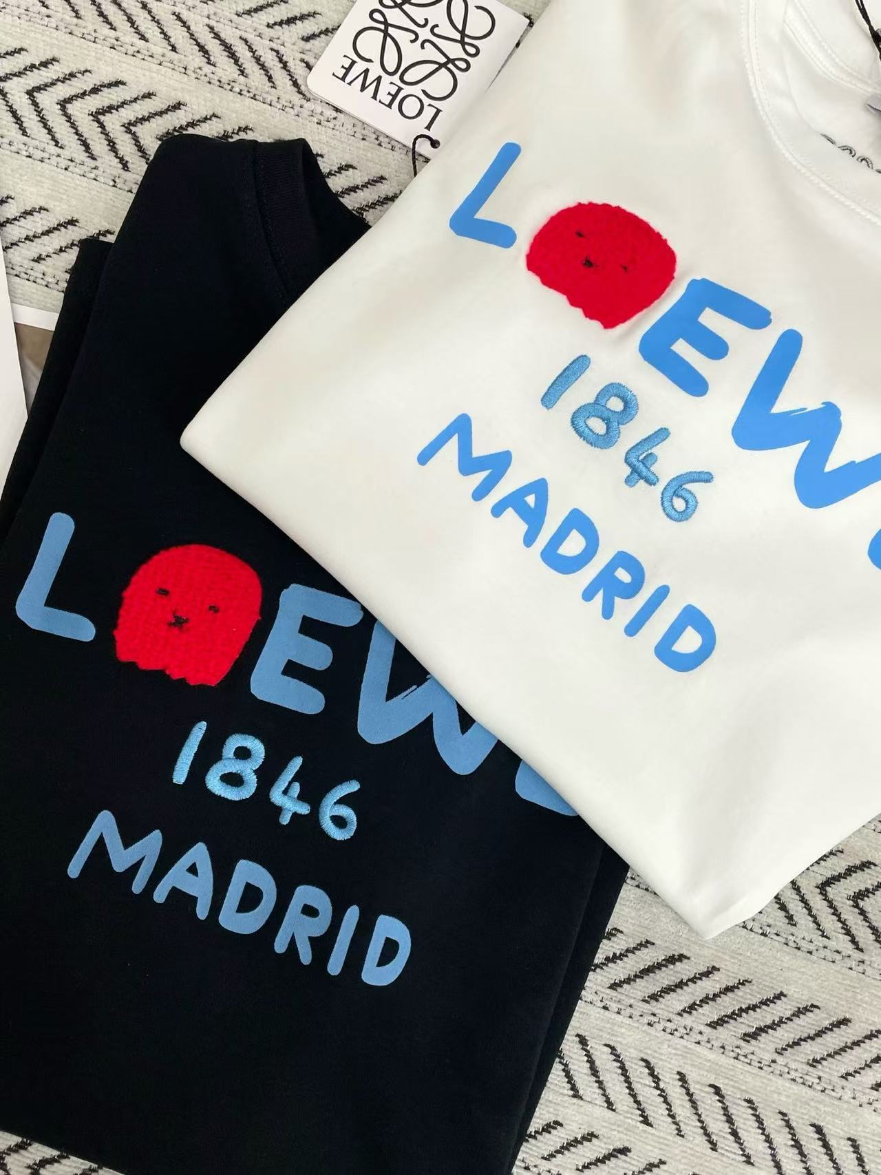L0WEW 刺繍入りモンキーTシャツ【50％割引+送料無料】